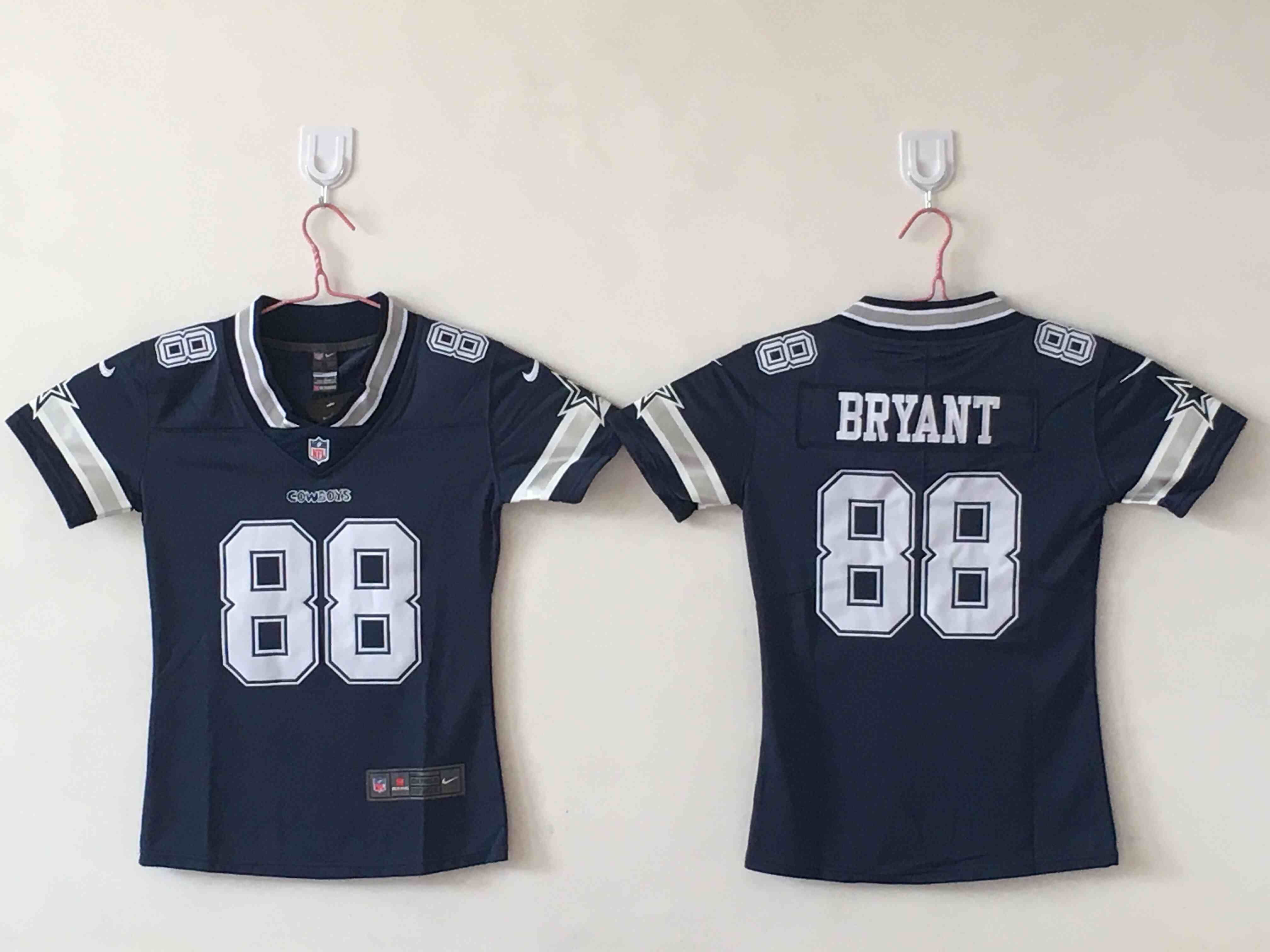 Women's Dallas Cowboys 88 Dez Bryant Navy  Limited Jersey