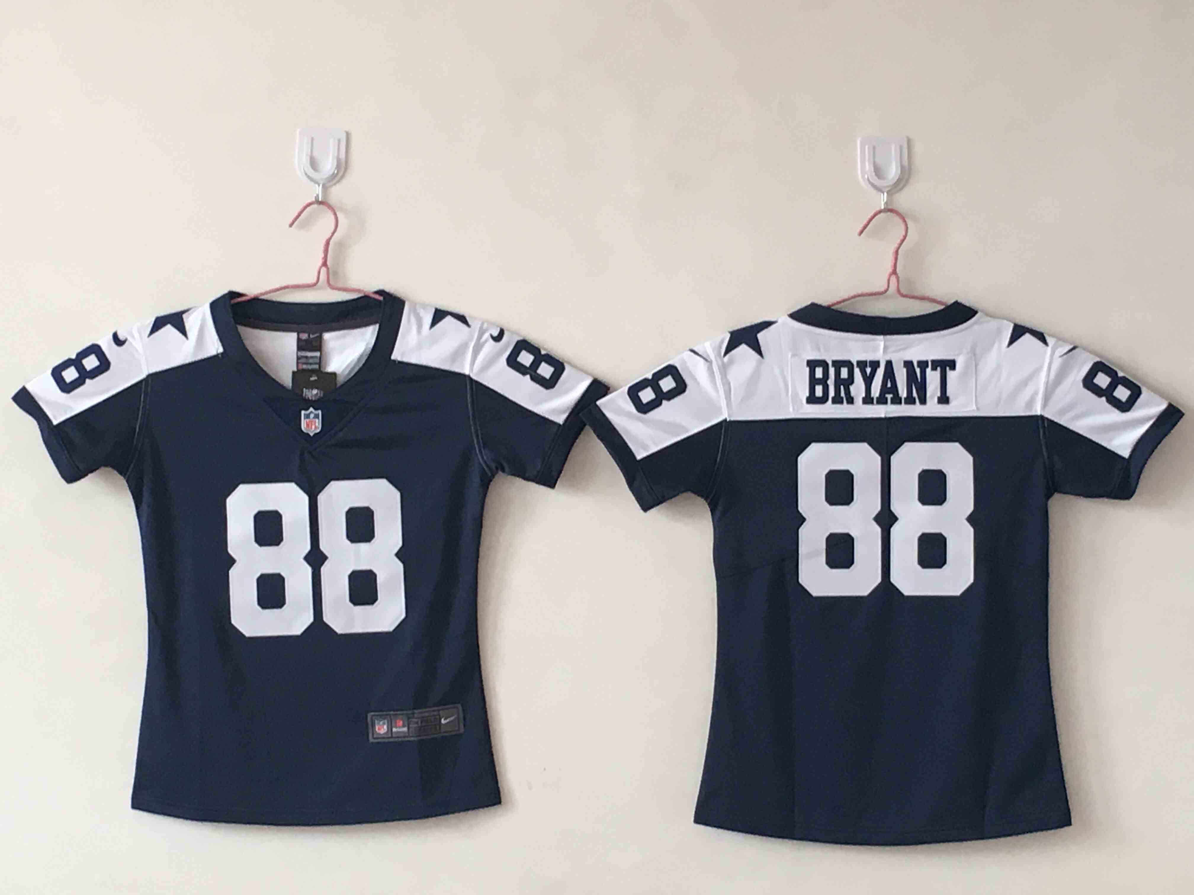 Women's Dallas Cowboys 88 Dez Bryant Thanksgiving Navy  Limited Jersey