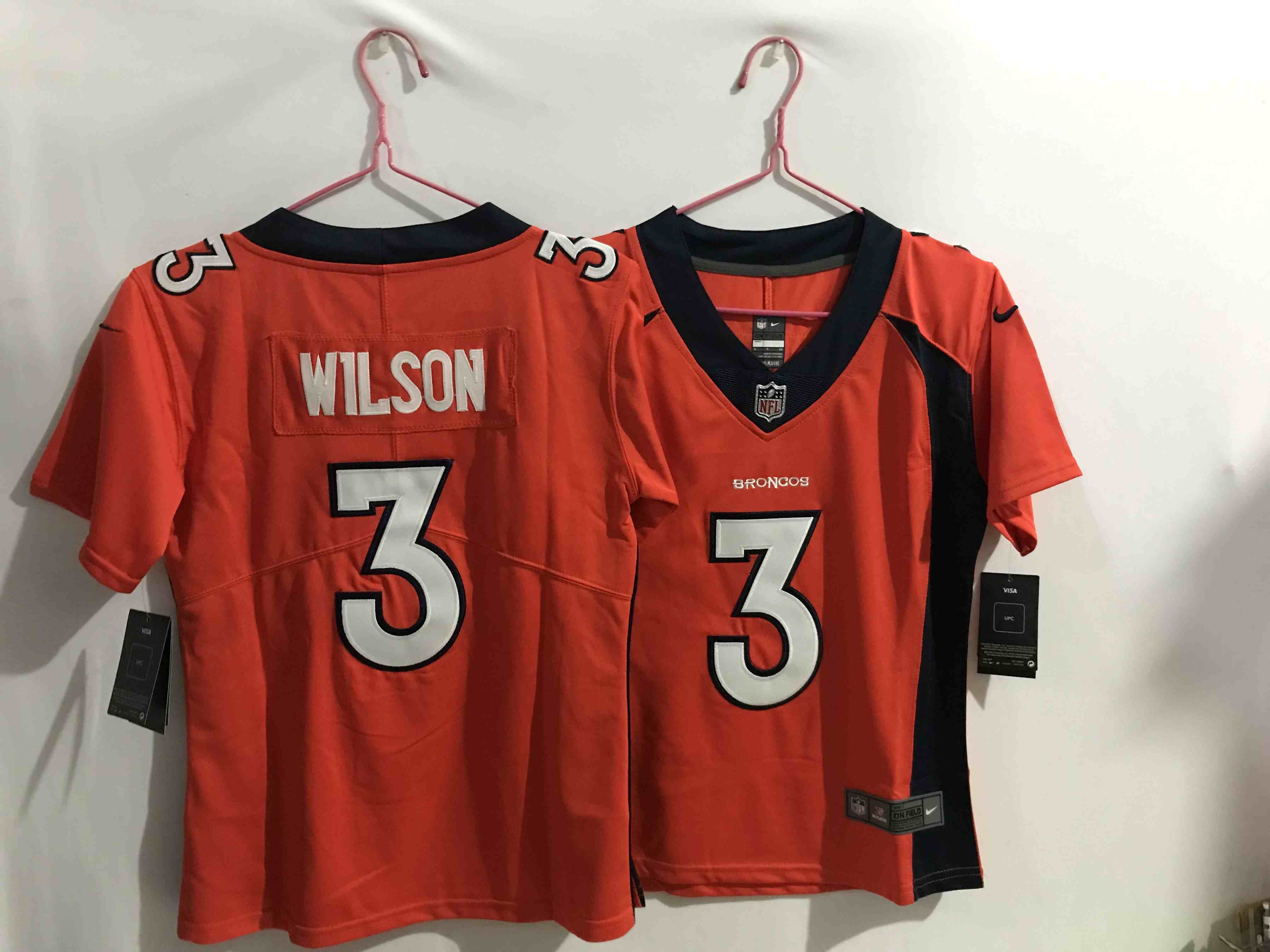 Youth Denver Broncos #3 Russell Wilson Orange Vapor Untouchable Stitched NFL Jersey