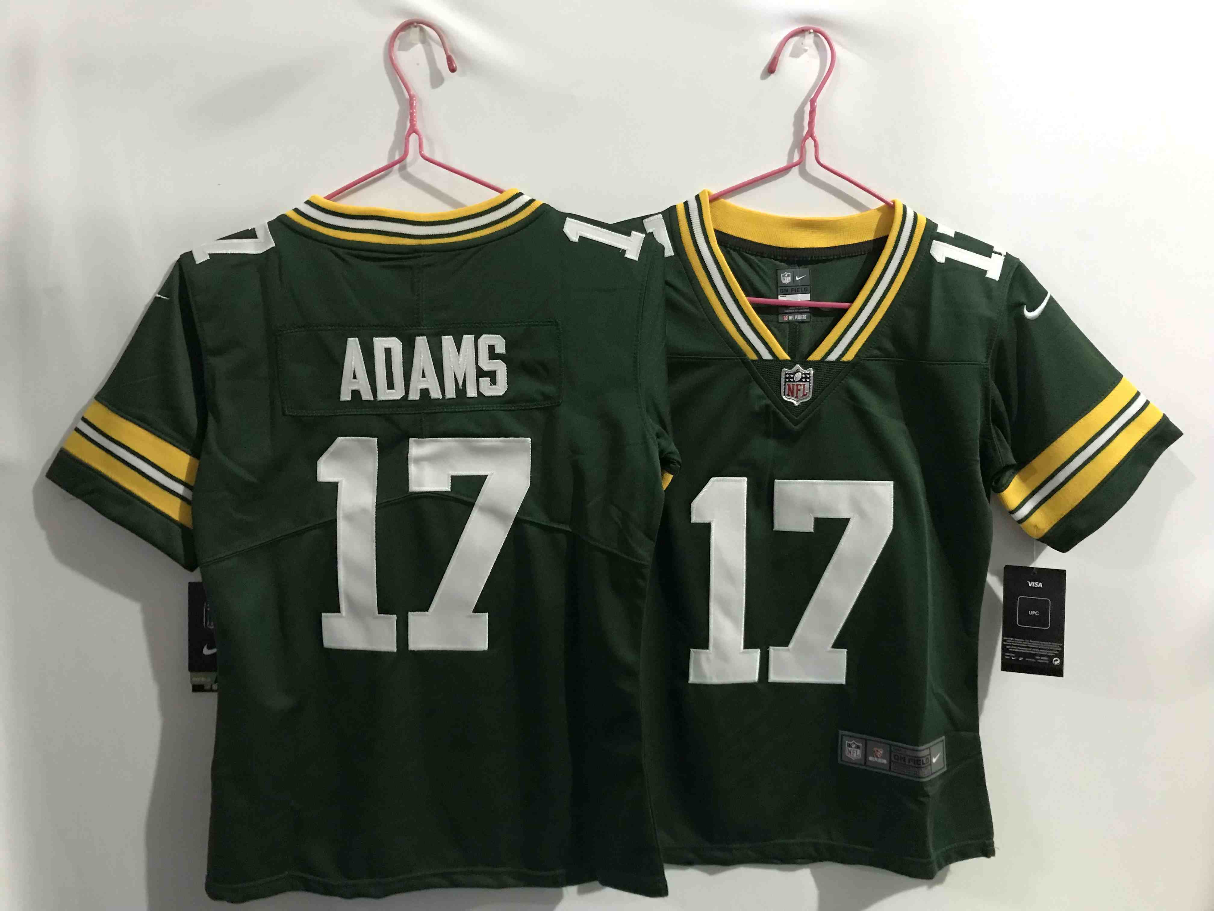 Women's Green Bay Packers #17 Davante Adams Green Limited Jersey