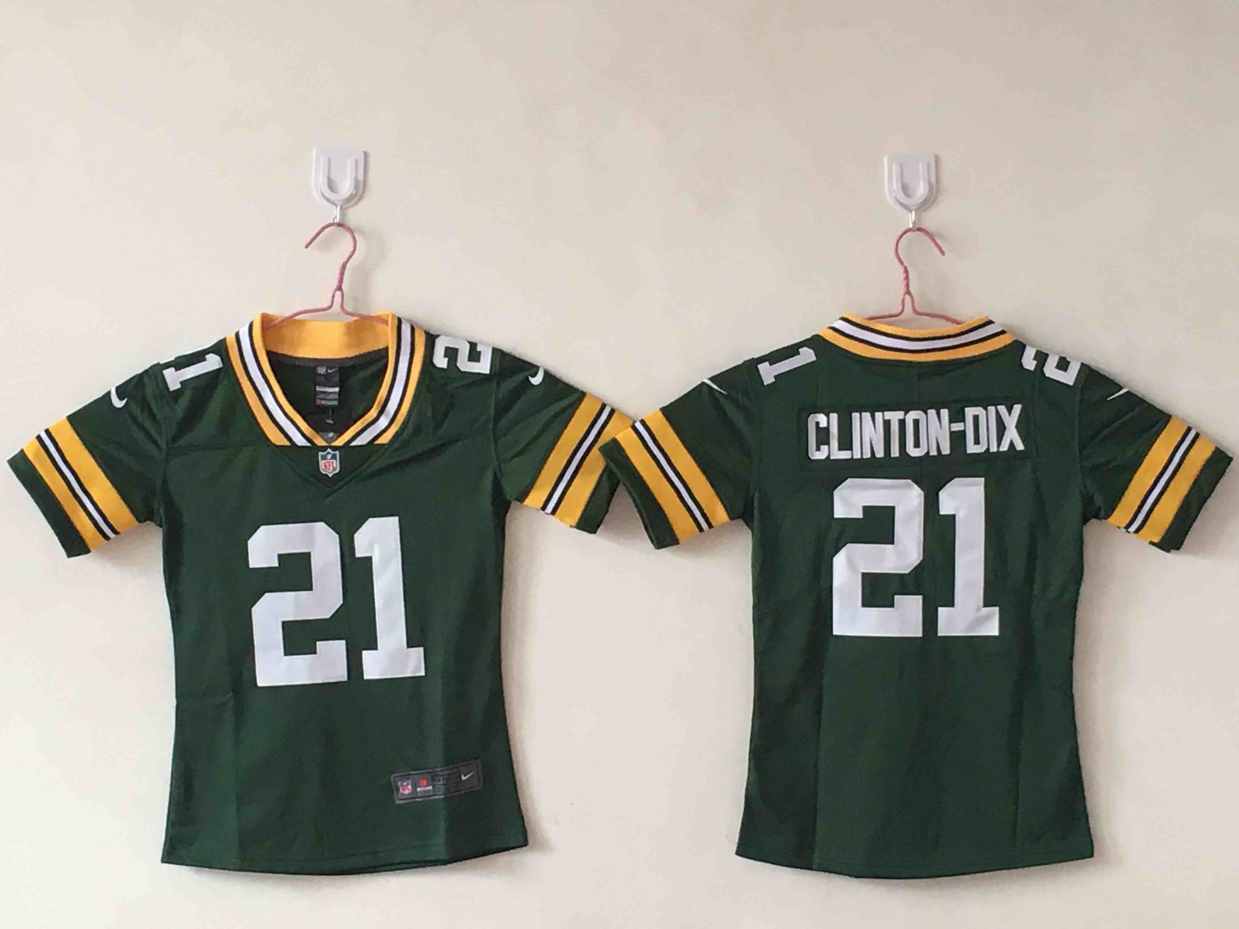 Women's Green Bay Packers #21 Ha Ha Clinton-Dix Green Limited  Jersey