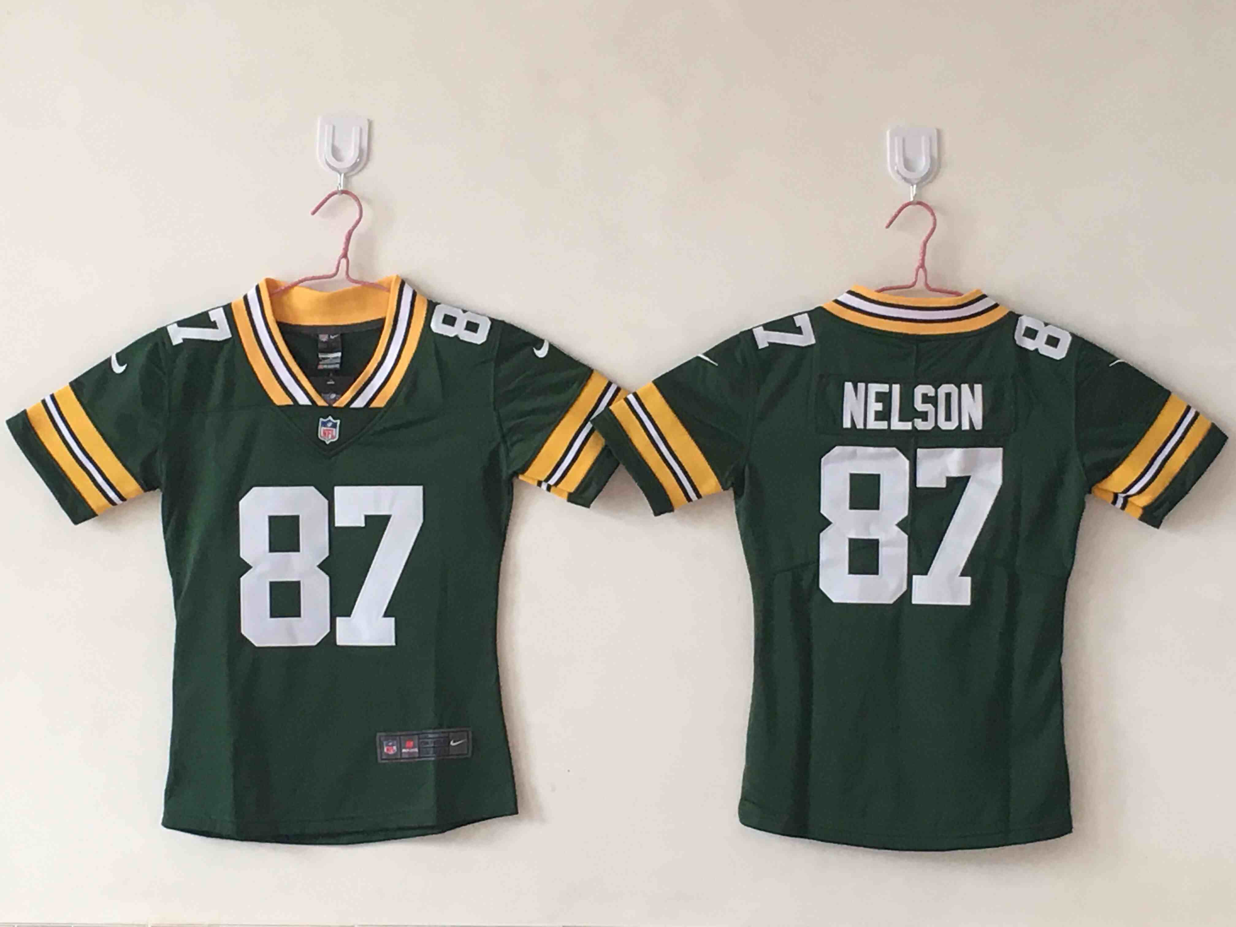 Women's Green Bay Packers #87 Jordy Nelson Green Limited  Jersey