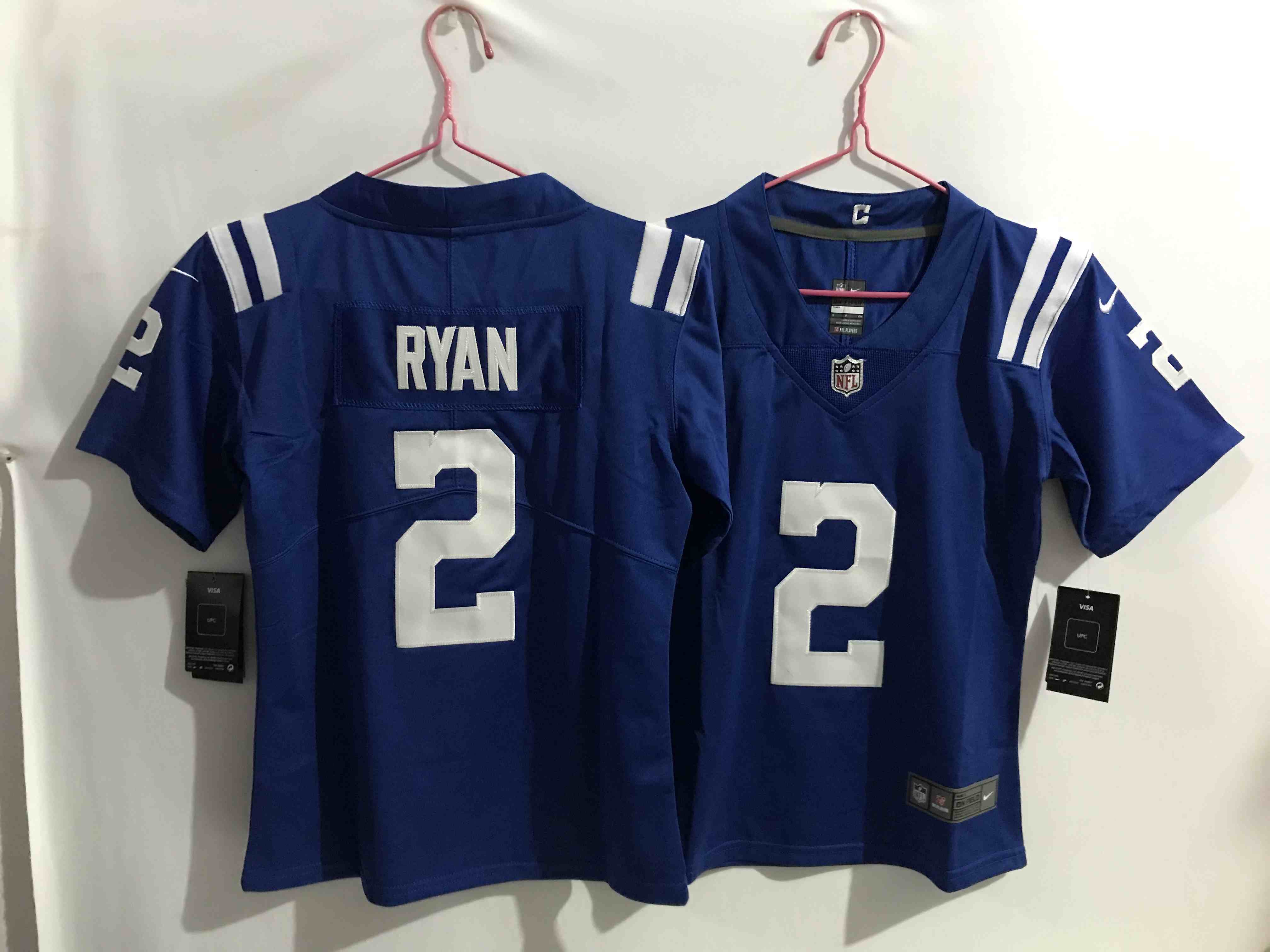 Women's Indianapolis Colts #2 Matt Ryan Blue Vapor Untouchable Limited Stitched Jersey