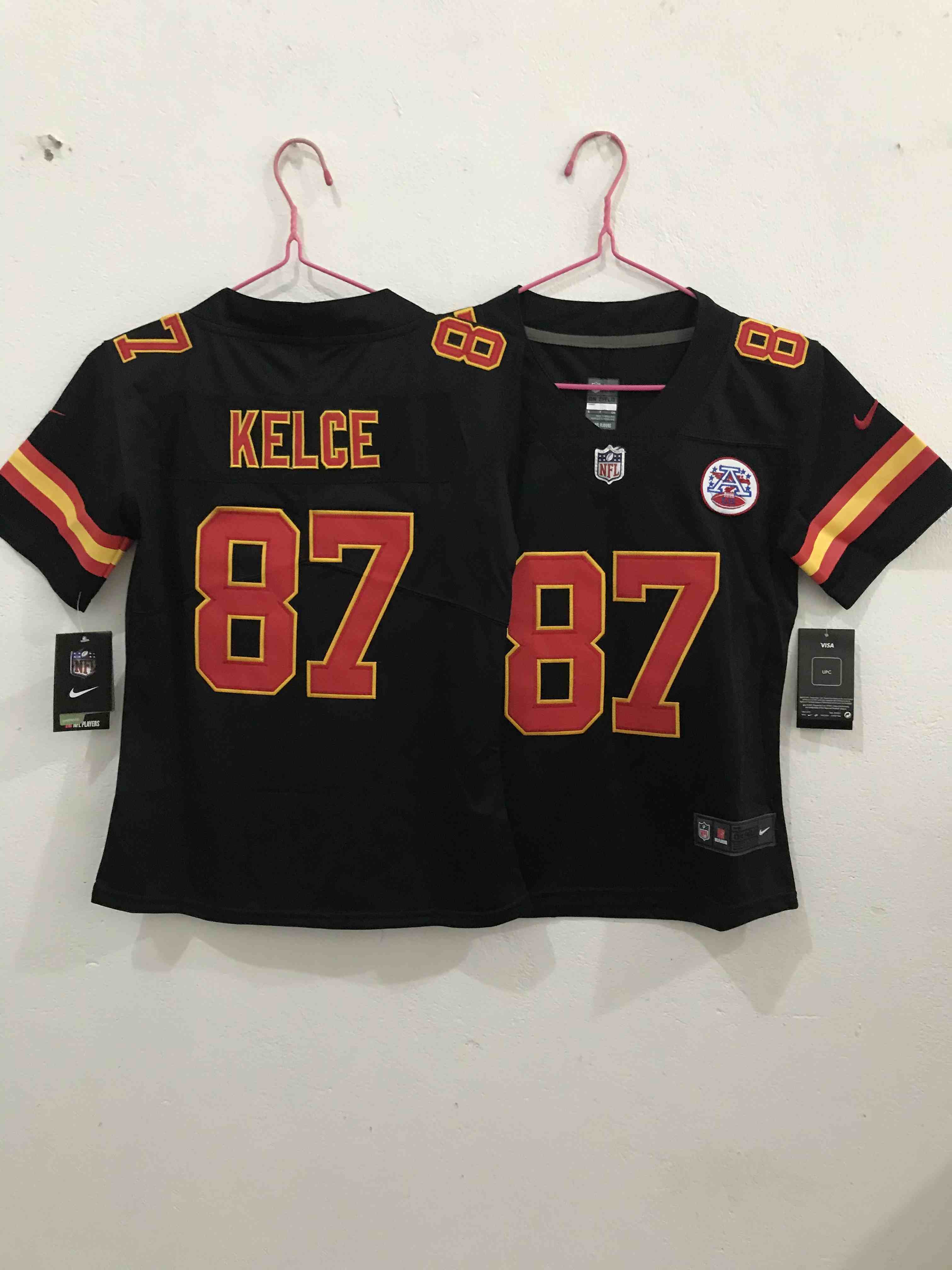 Women's Kansas City Chiefs #87 Travis Kelce Black Vapor Untouchable Red Limited Stitched Football Jersey