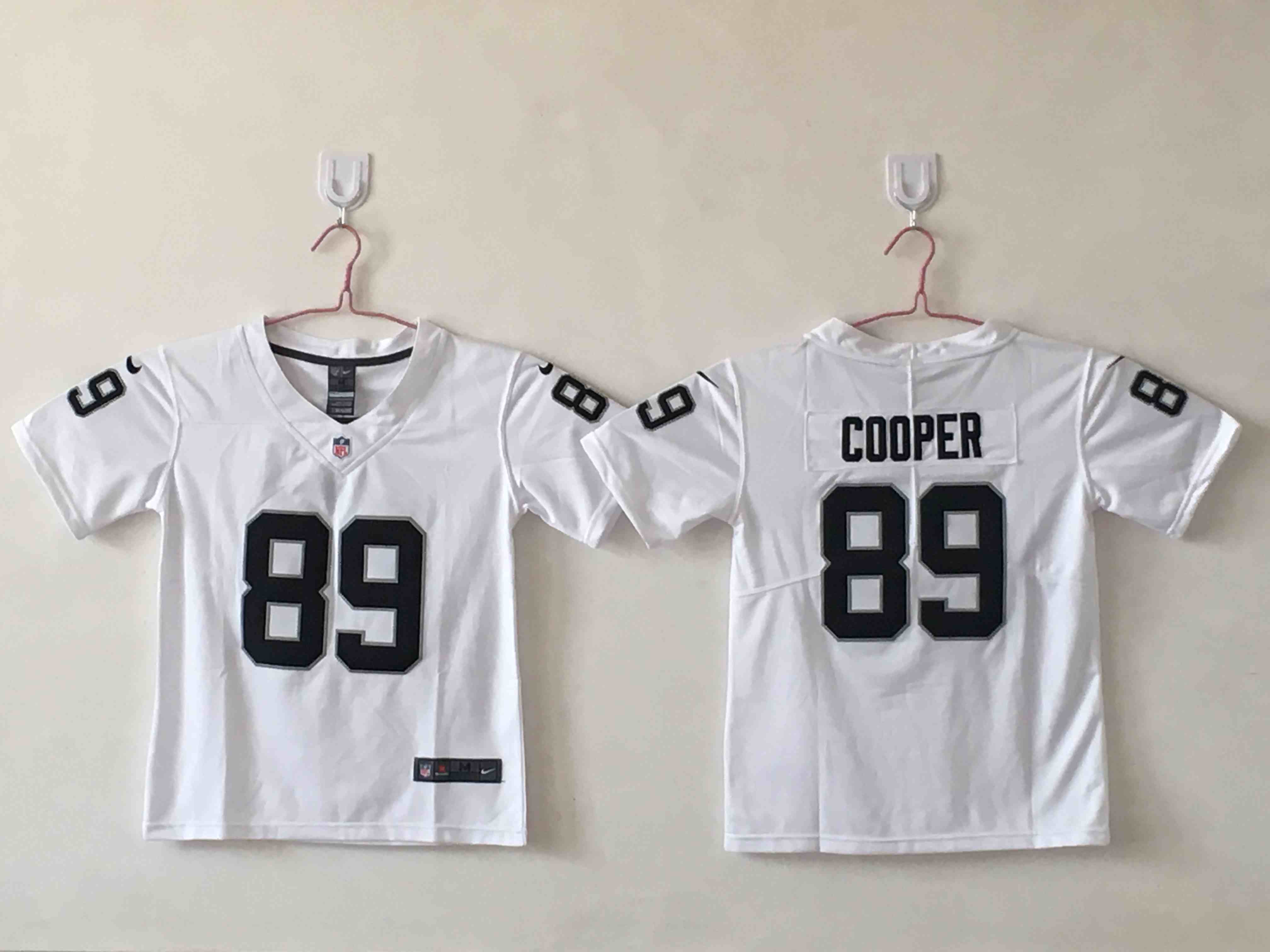 Youth Las Vegas Raiders ##89 Amari Cooper  White Vapor Untouchable Limited Stitched Football Jersey