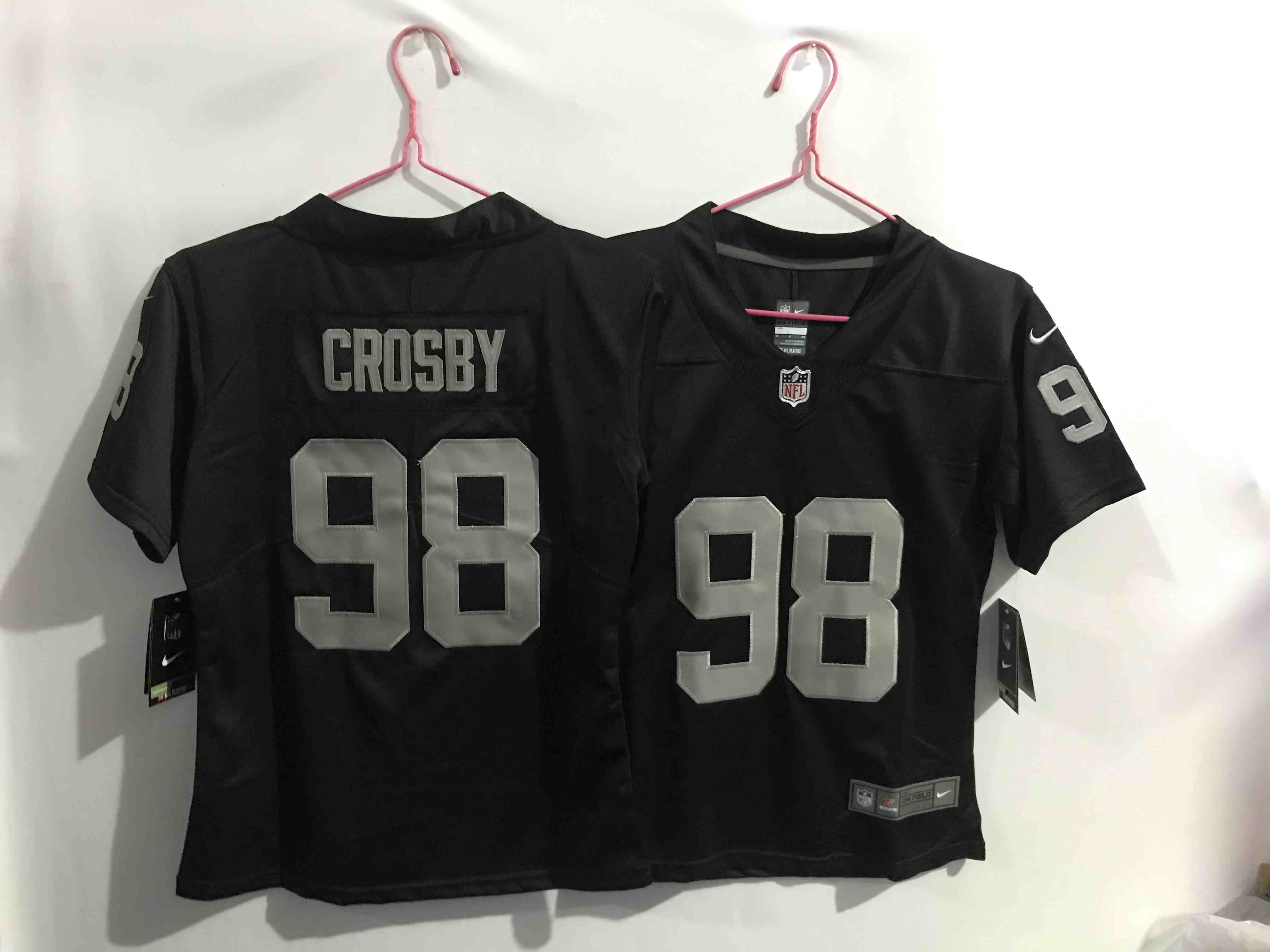Youth Las Vegas Raiders #98 Maxx Crosby Black Vapor Untouchable Limited Stitched Football Jersey