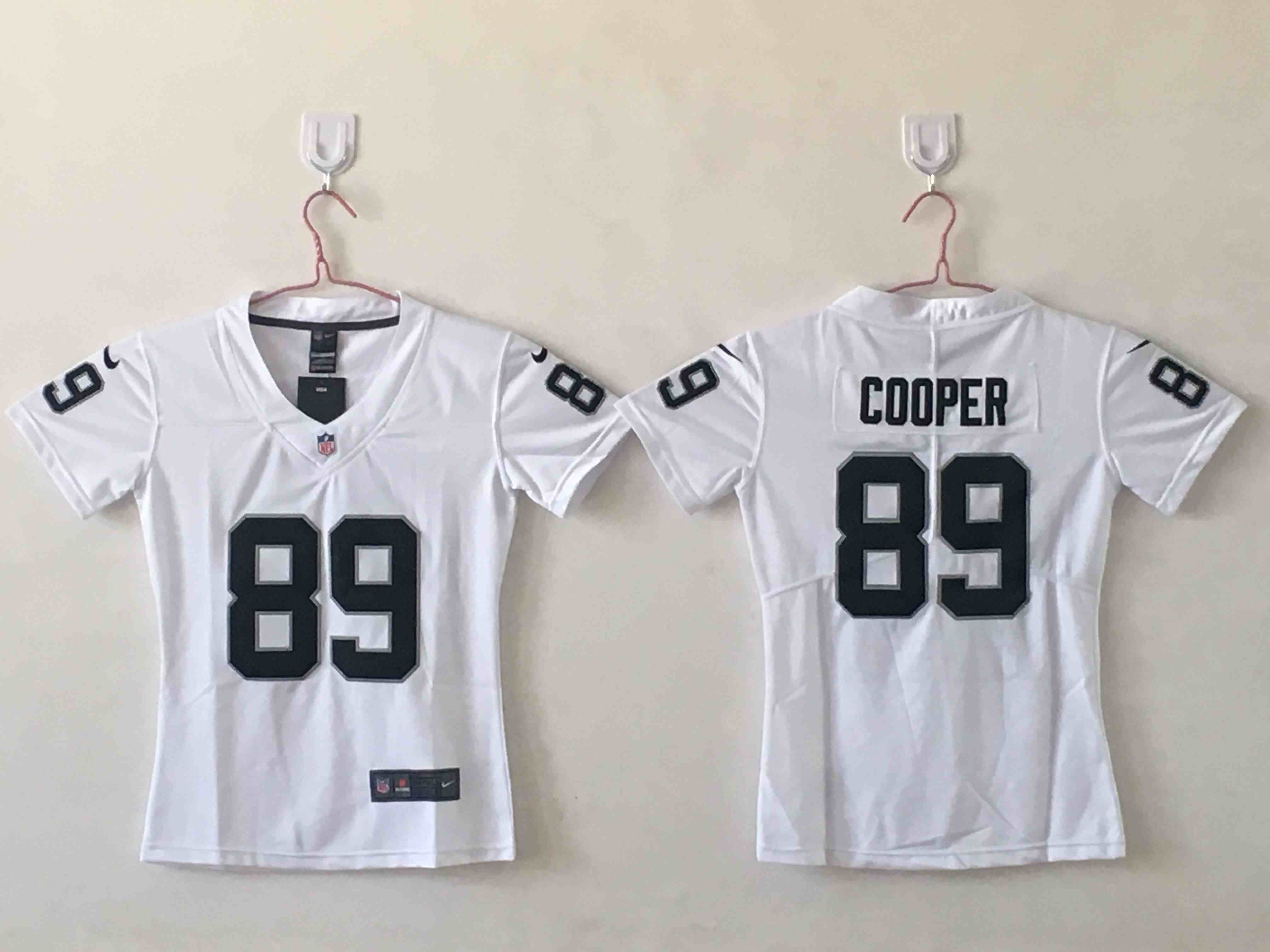 Women's Las Vegas Raiders #89  Amari Cooper White Limited Jersey
