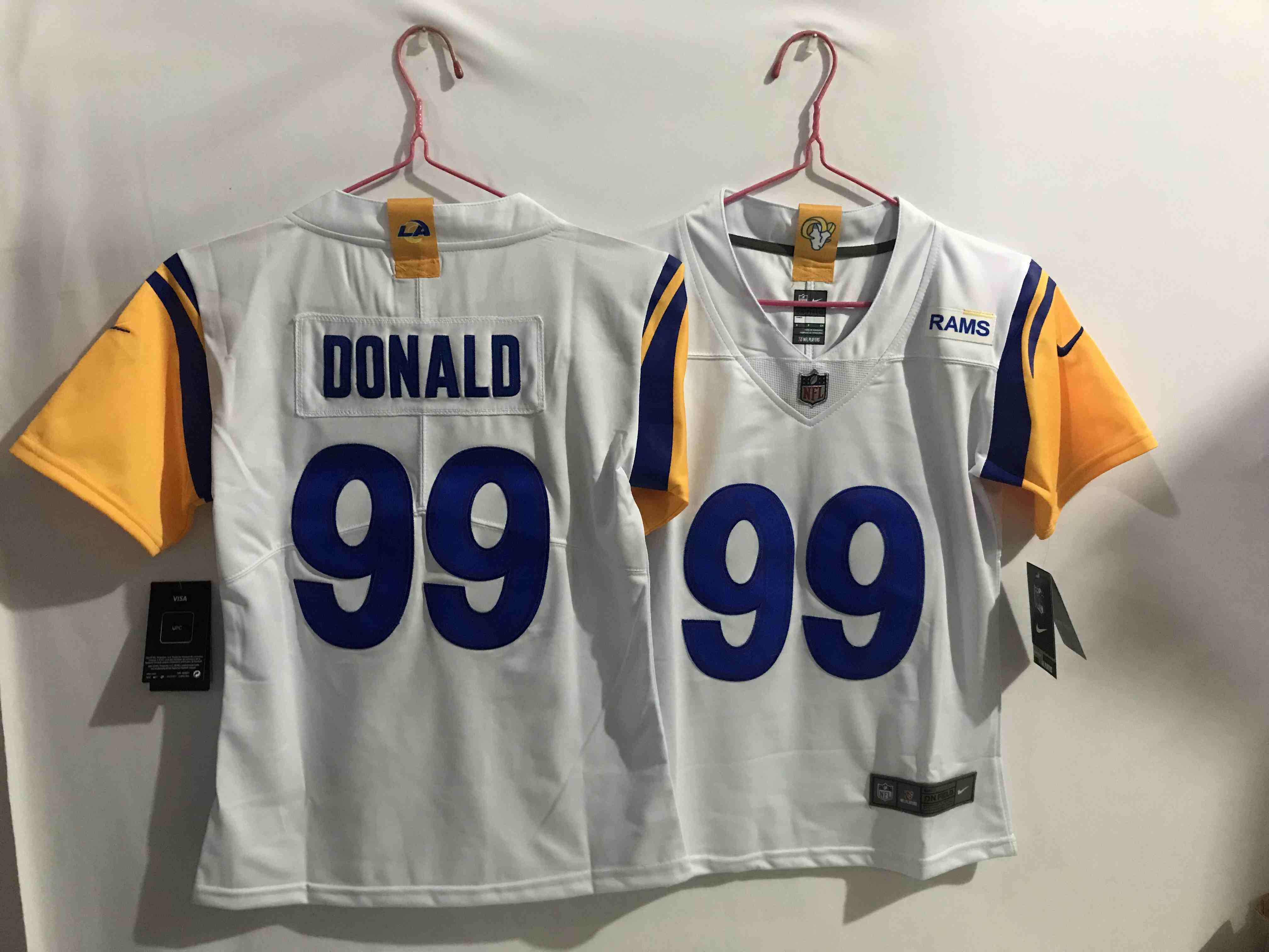 Women's Los Angeles Rams #99 Aaron Donald White  Limited Jersey