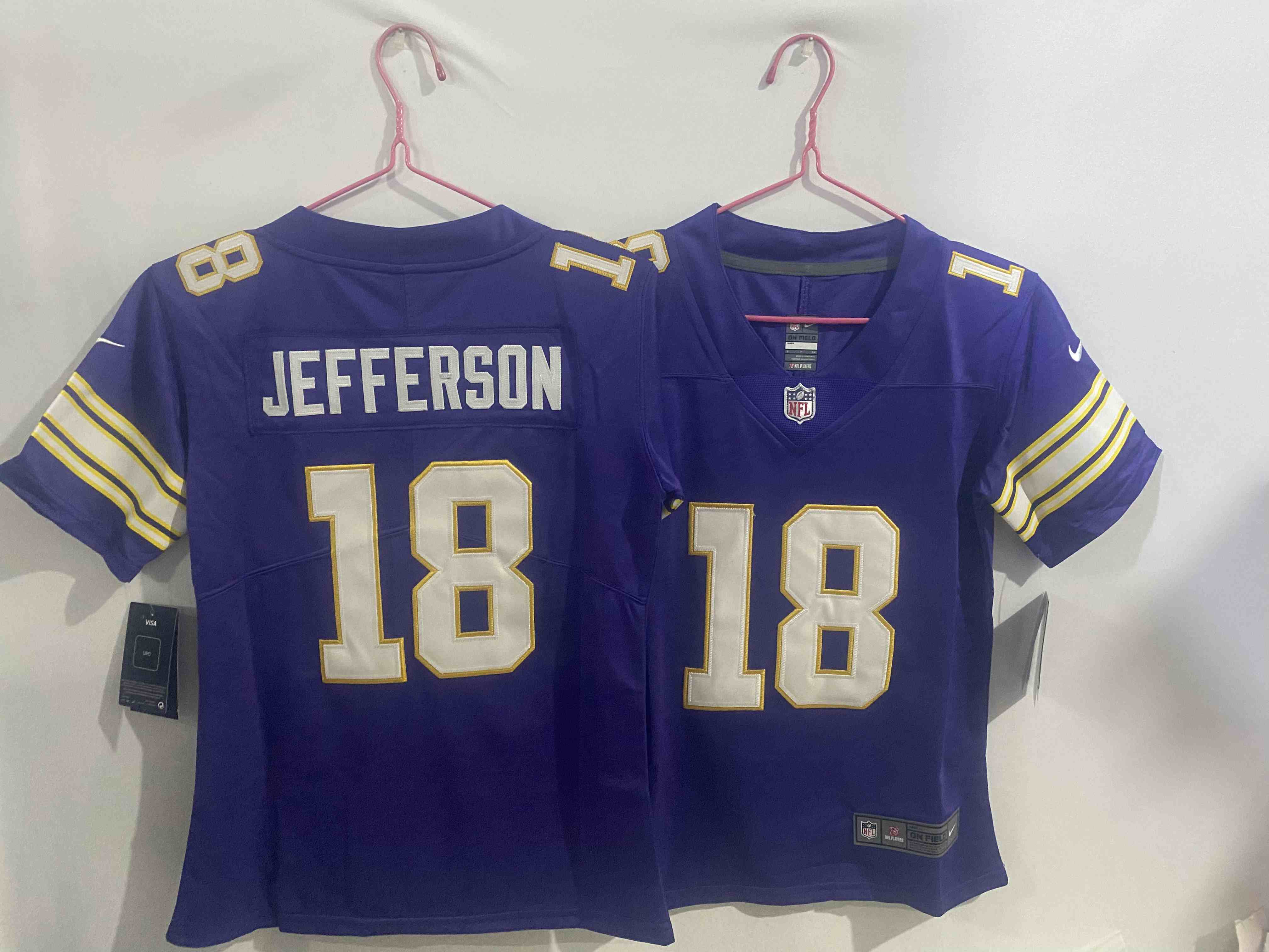 Youth Minnesota Vikings #18 Justin Jefferson Purple Limited Rush Stitched Jersey