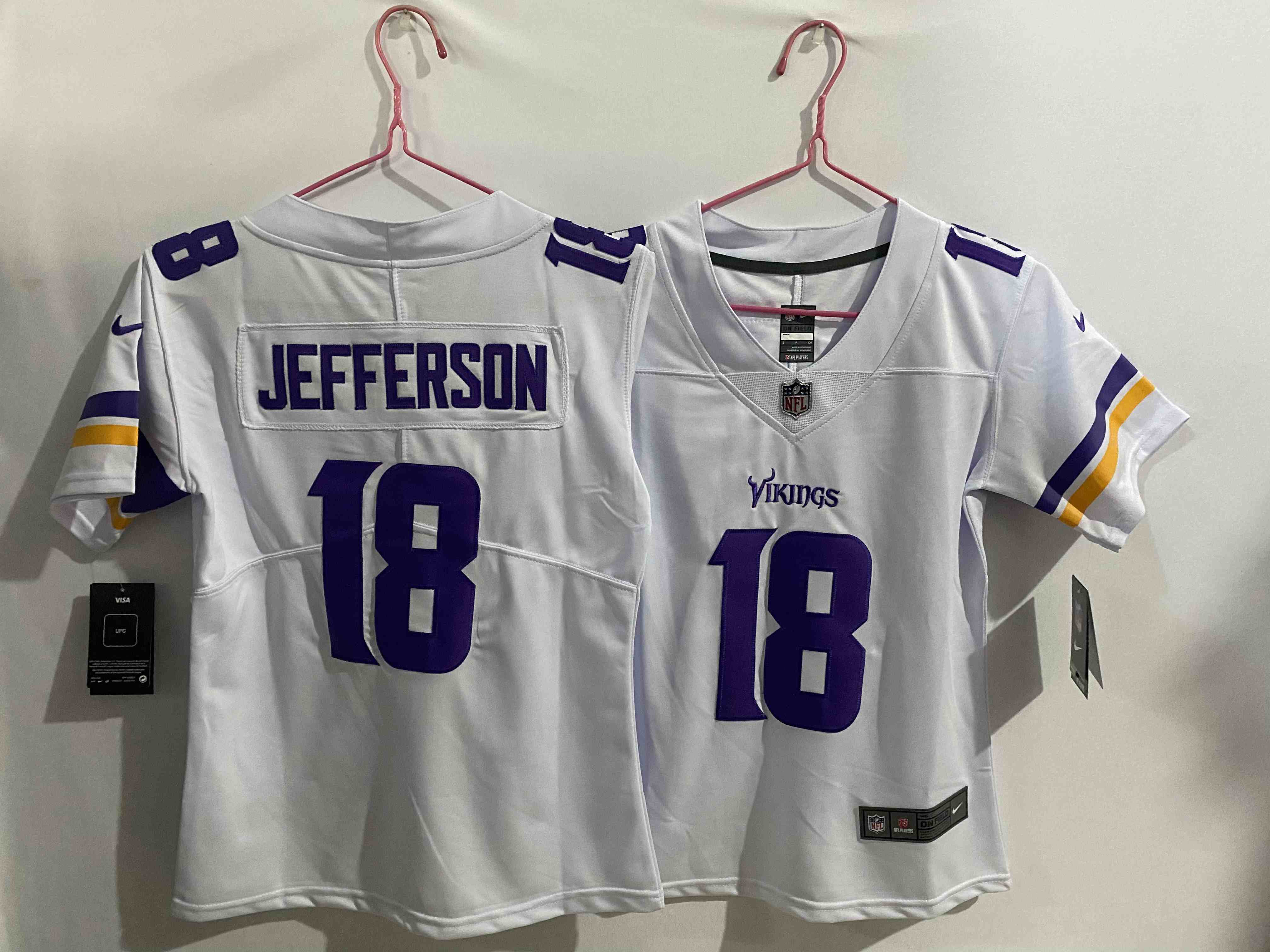 Youth Minnesota Vikings #18 Justin Jefferson White Limited  Jersey