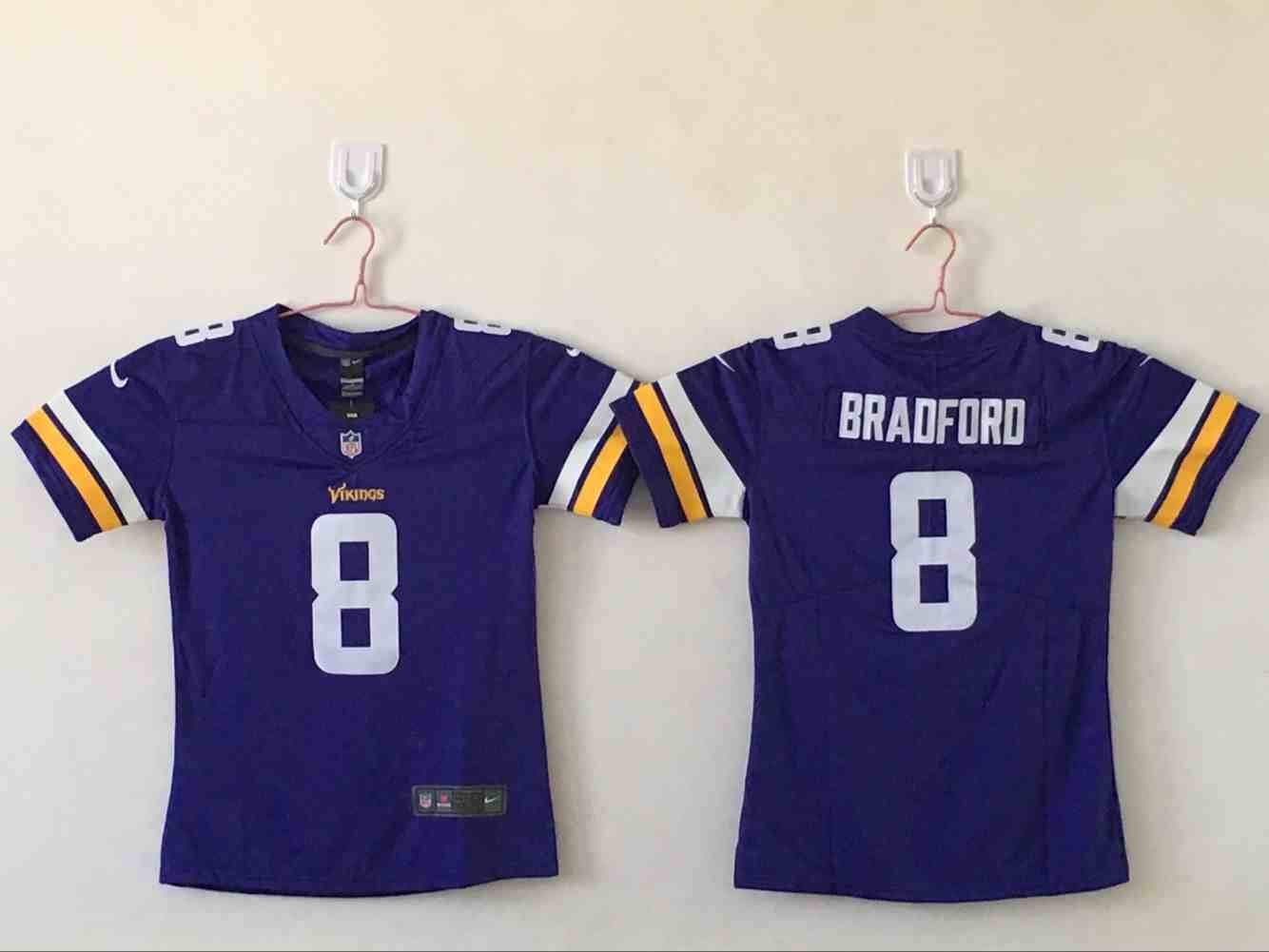 Women's Minnesota Vikings #8 Sam Bradford Purple Limited  Jersey