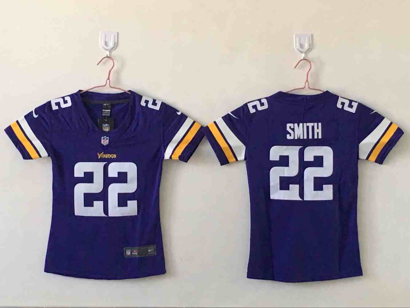 Women's Minnesota Vikings #22 Harrison Smith Purple Vapor Untouchable Limited NFL Stitched Jersey