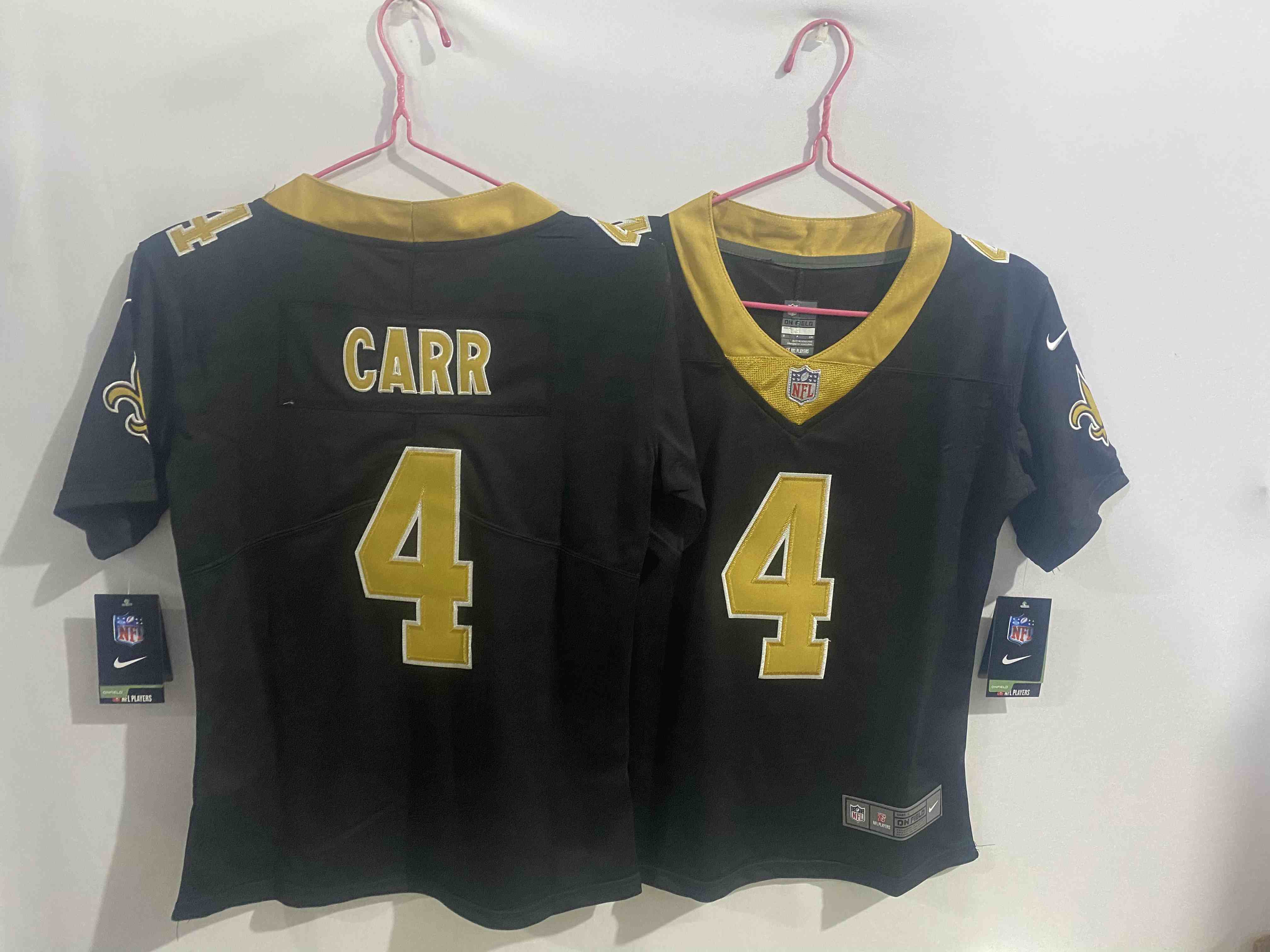 Youth New Orleans Saints 4 Derek Carr Black  Limited  Jersey
