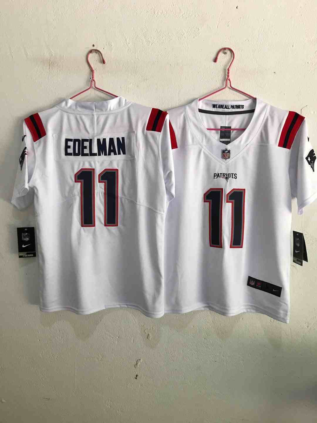 Youth New England Patriots 11 Julian Edelman White Vapor Limited Jersey
