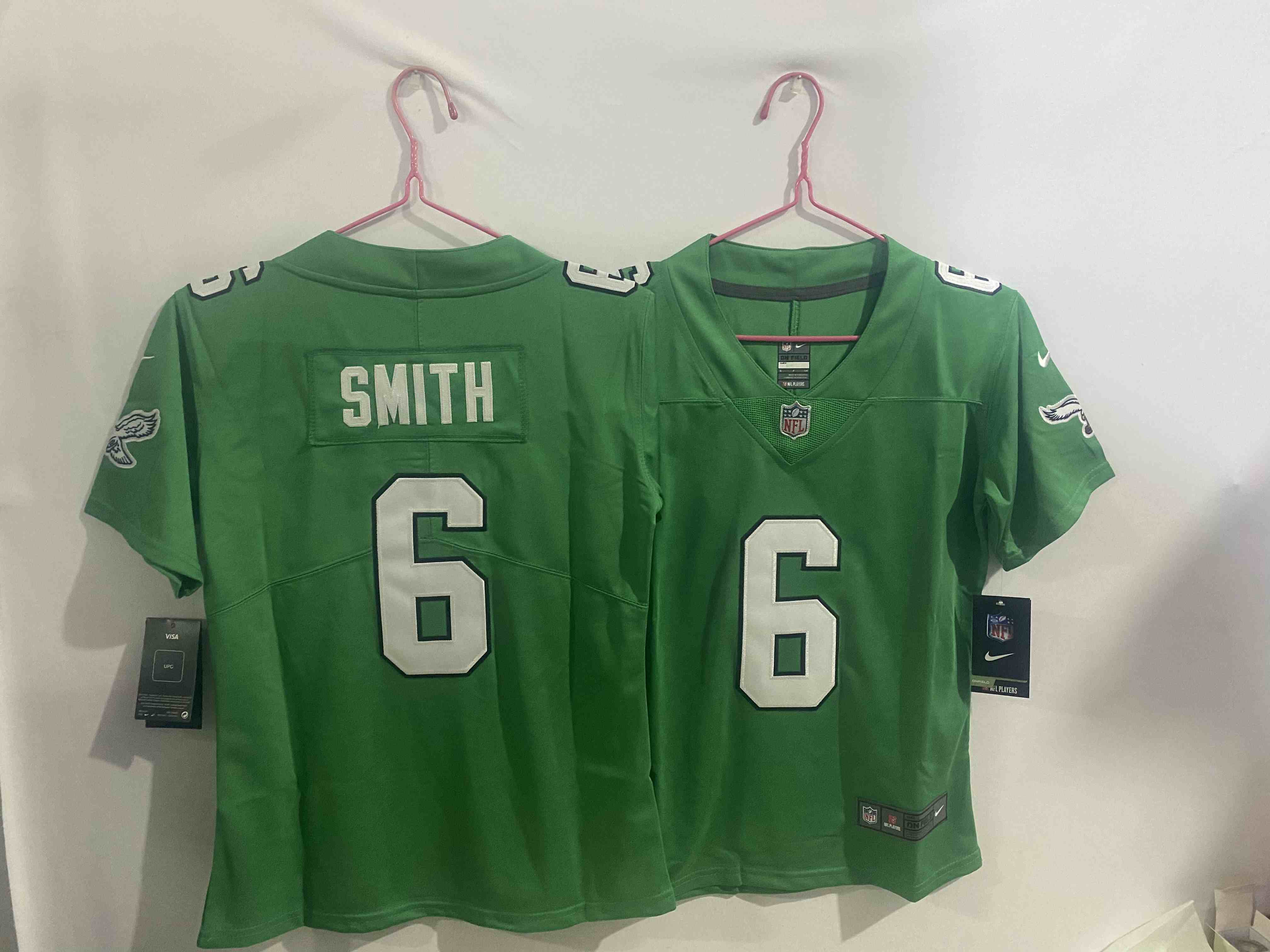 Women's Philadelphia Eagles #6 DeVonta Smith Green  Vapor Untouchable Limited Stitched Football Jersey
