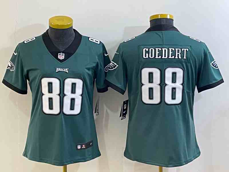 Women's Philadelphia Eagles #88 Dallas Goedert Green Vapor Untouchable Limited Stitched Football Jersey