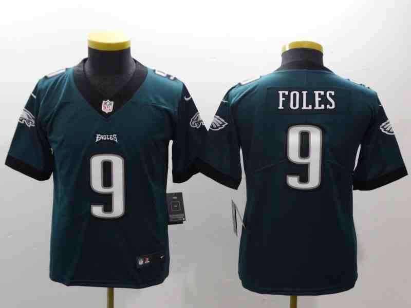 Youth Philadelphia Eagles #9 Nick Foles Midnight Green Limited  Jersey