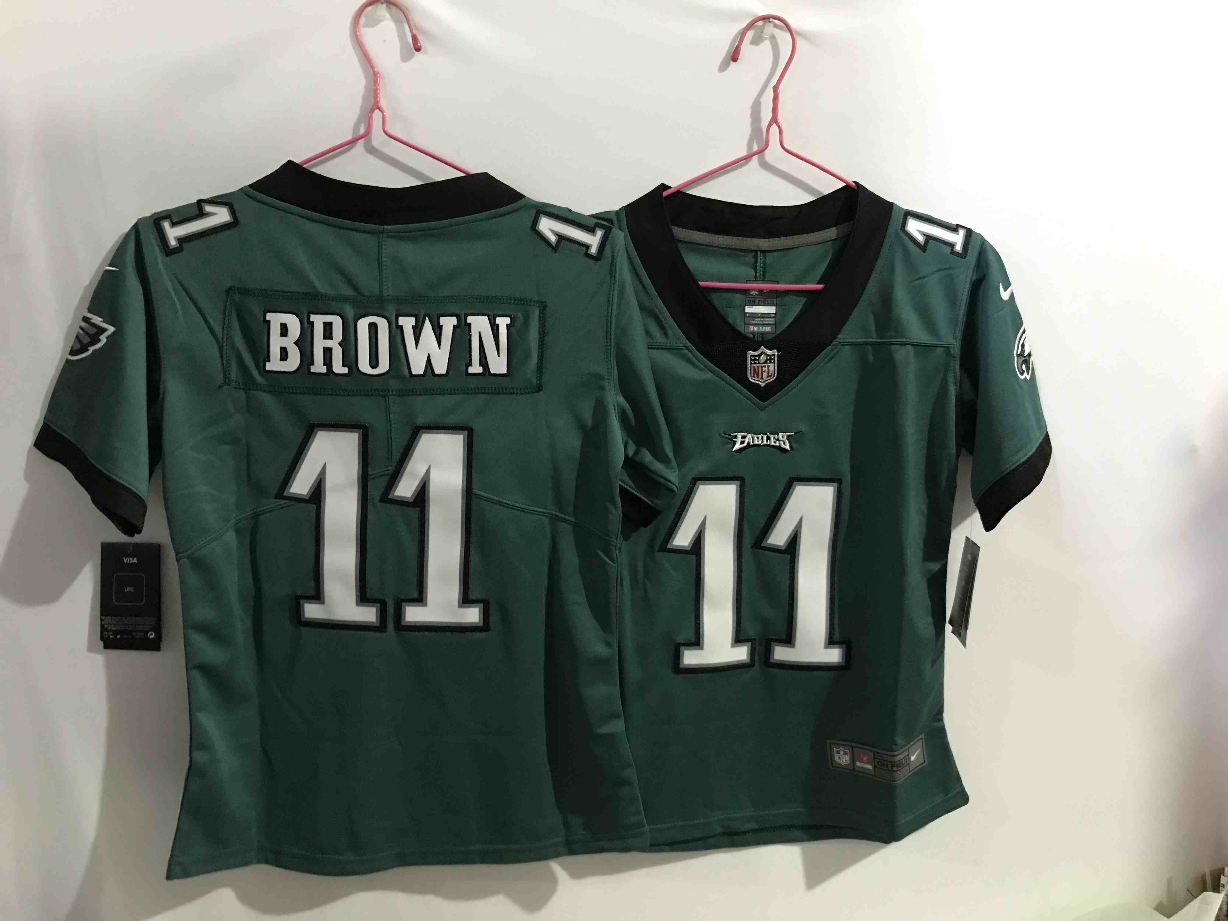 Youth  Philadelphia Eagles #11 A.J. Brown Green Vapor Untouchable Limited Stitched Football Jersey