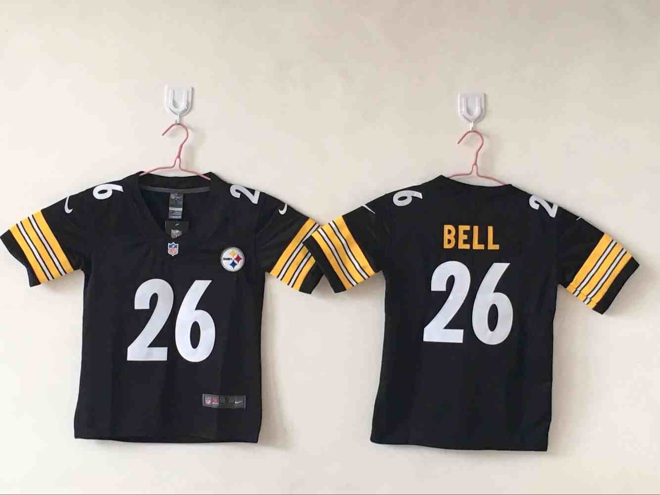 Youth Pittsburgh Steelers #26 Le'Veon Bell Black Vapor Untouchable Limited Jersey