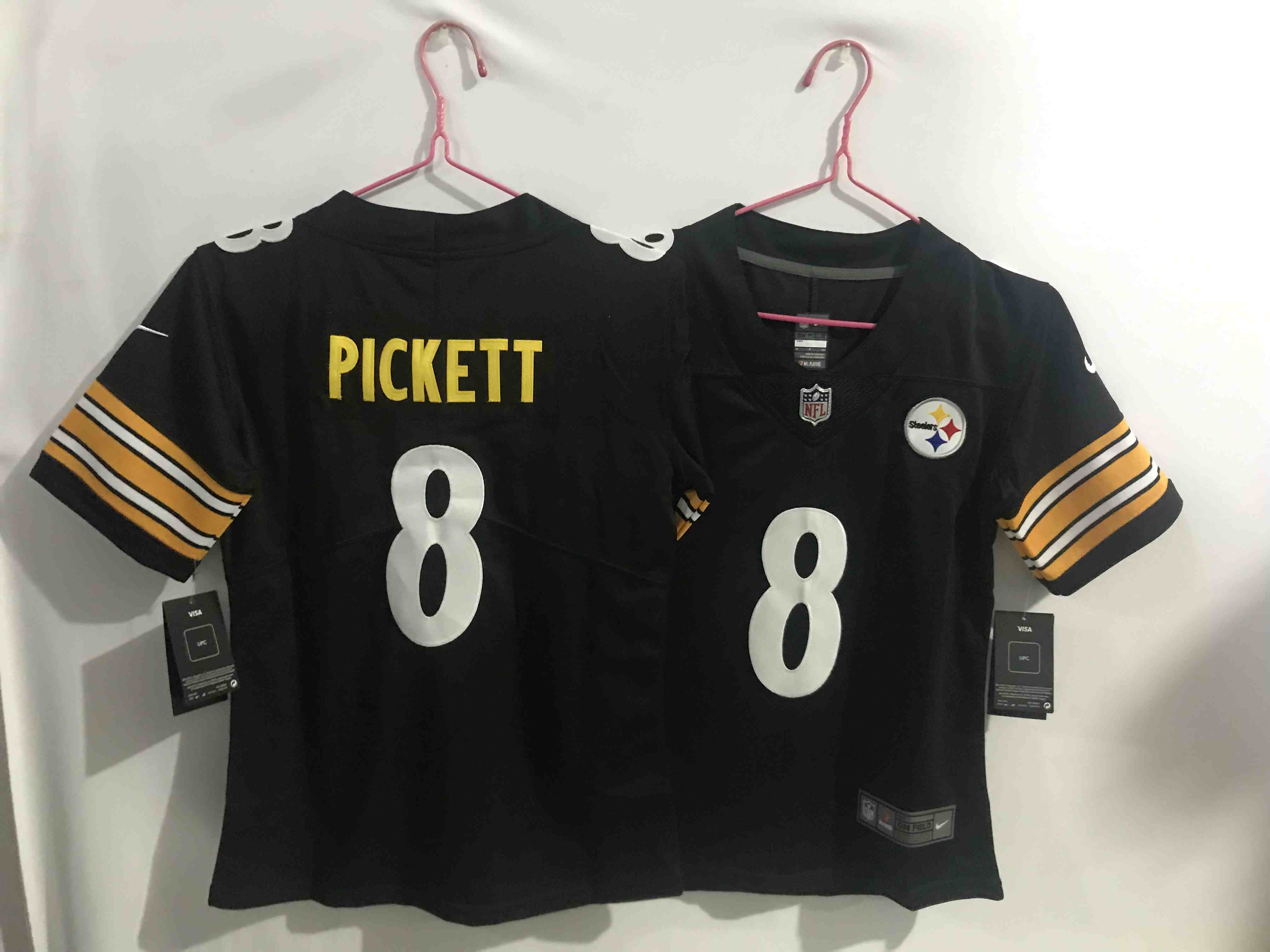Youth Pittsburgh Steelers #8 Kenny Pickett Black Vapor Untouchable Limited Stitched Jersey