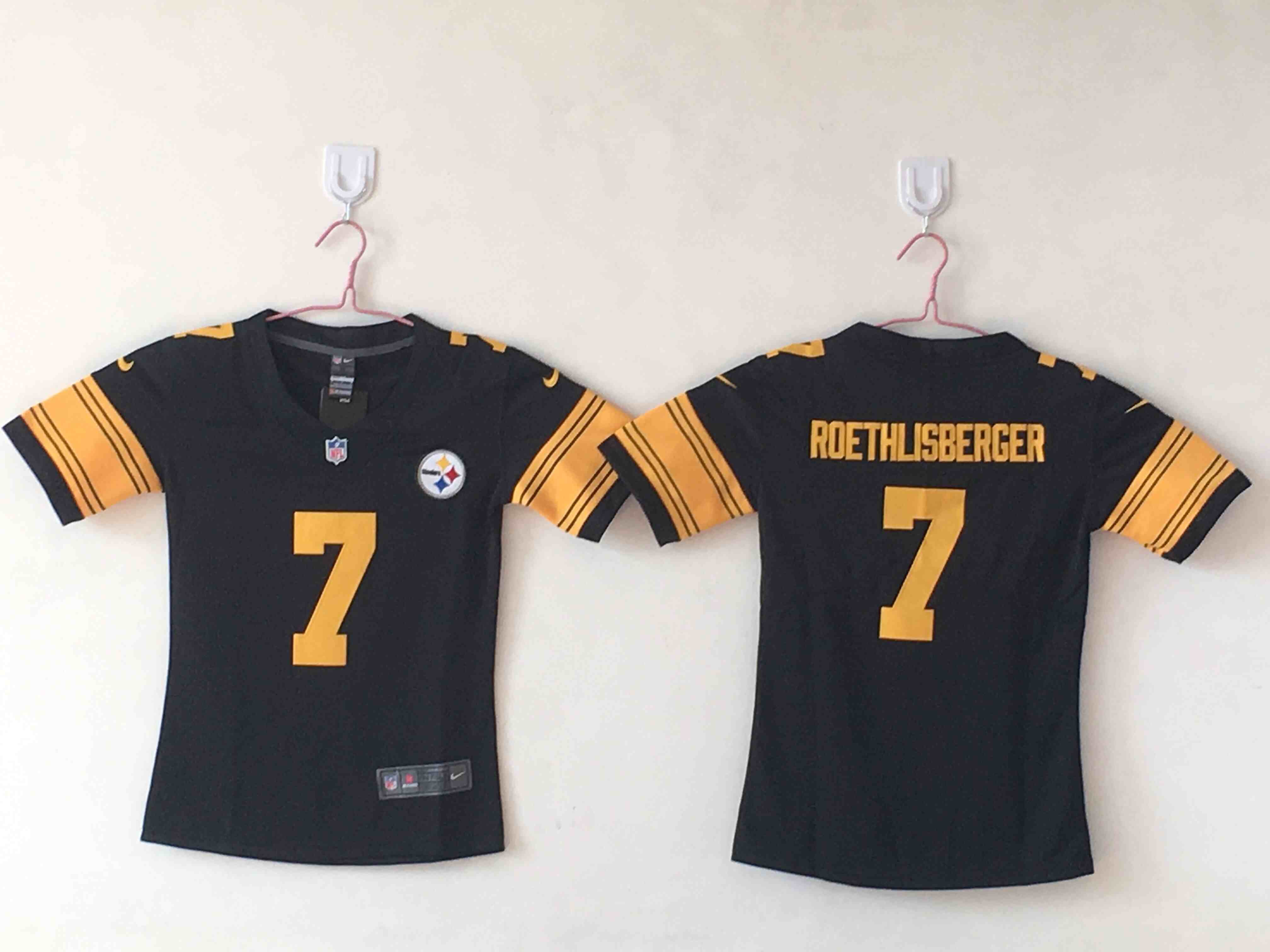 Women's Pittsburgh Steelers #7 Ben Roethlisberger  Black Color Rush Limited Stitched Jersey