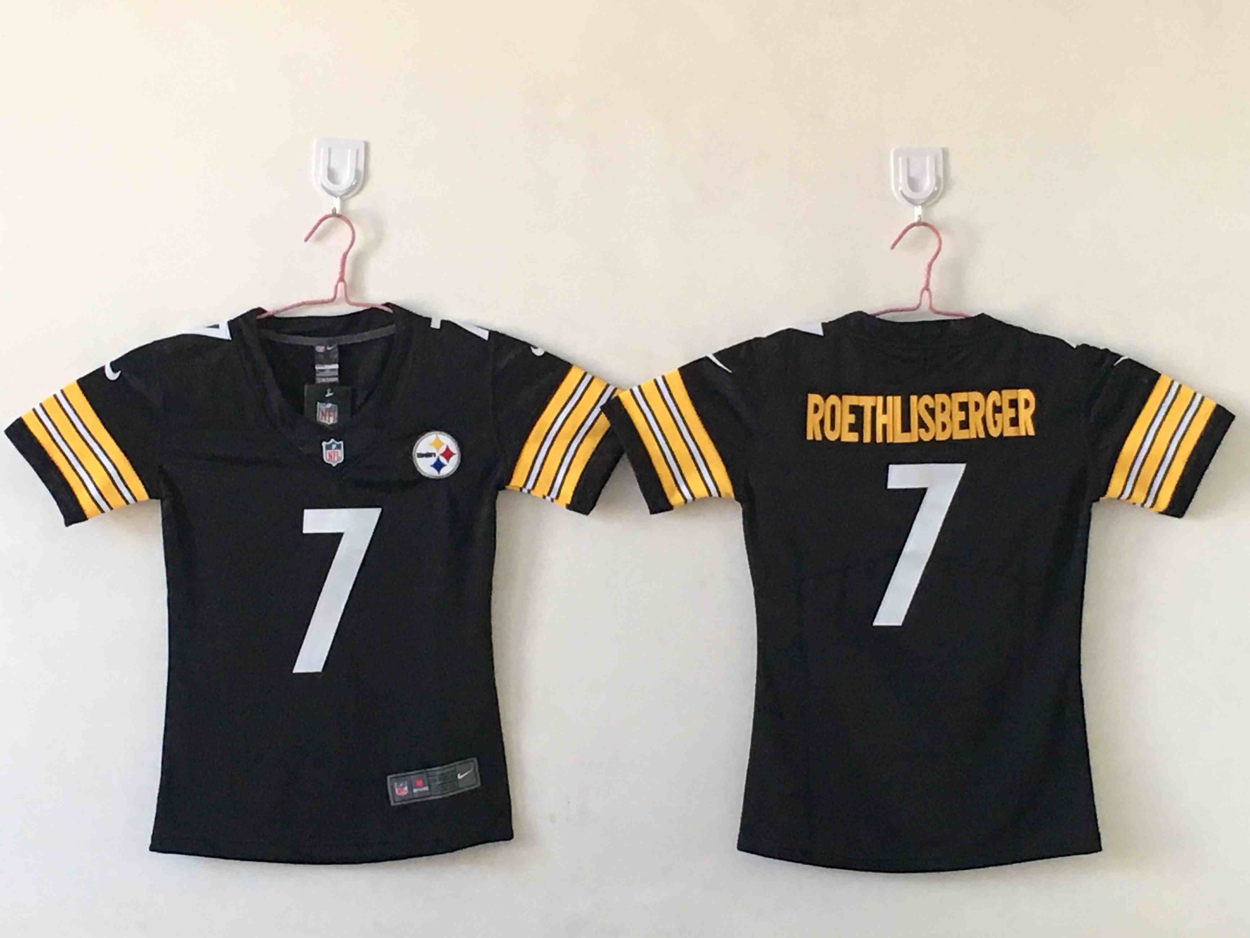 Women's Pittsburgh Steelers #7 Ben Roethlisberger  Black Vapor Untouchable Limited Stitched Jersey