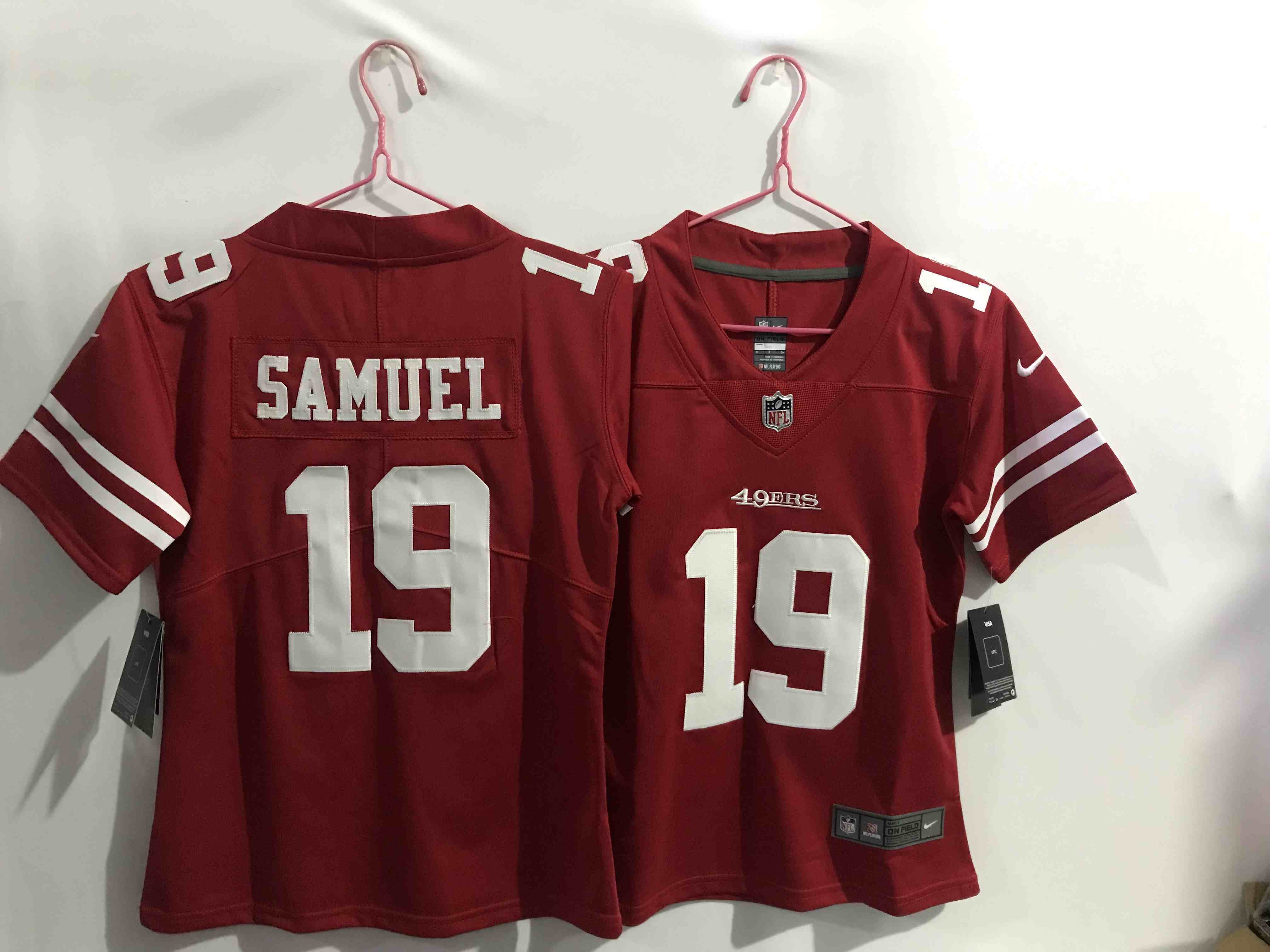 Women's San Francisco 49ers #19 Deebo Samuel red Limited Jersey