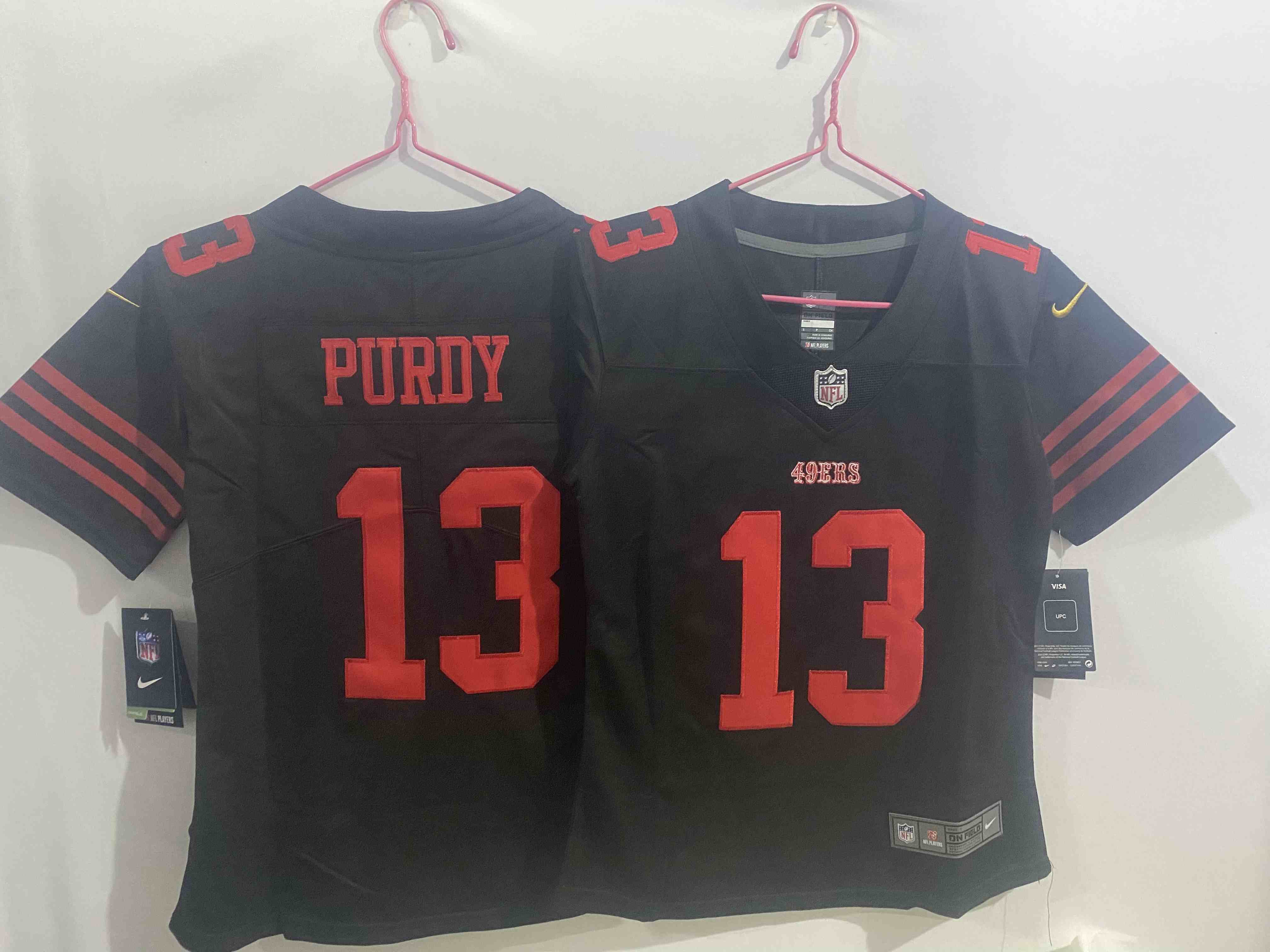 Women's San Francisco 49ers #13 Brock Purdy Black Limited Jersey