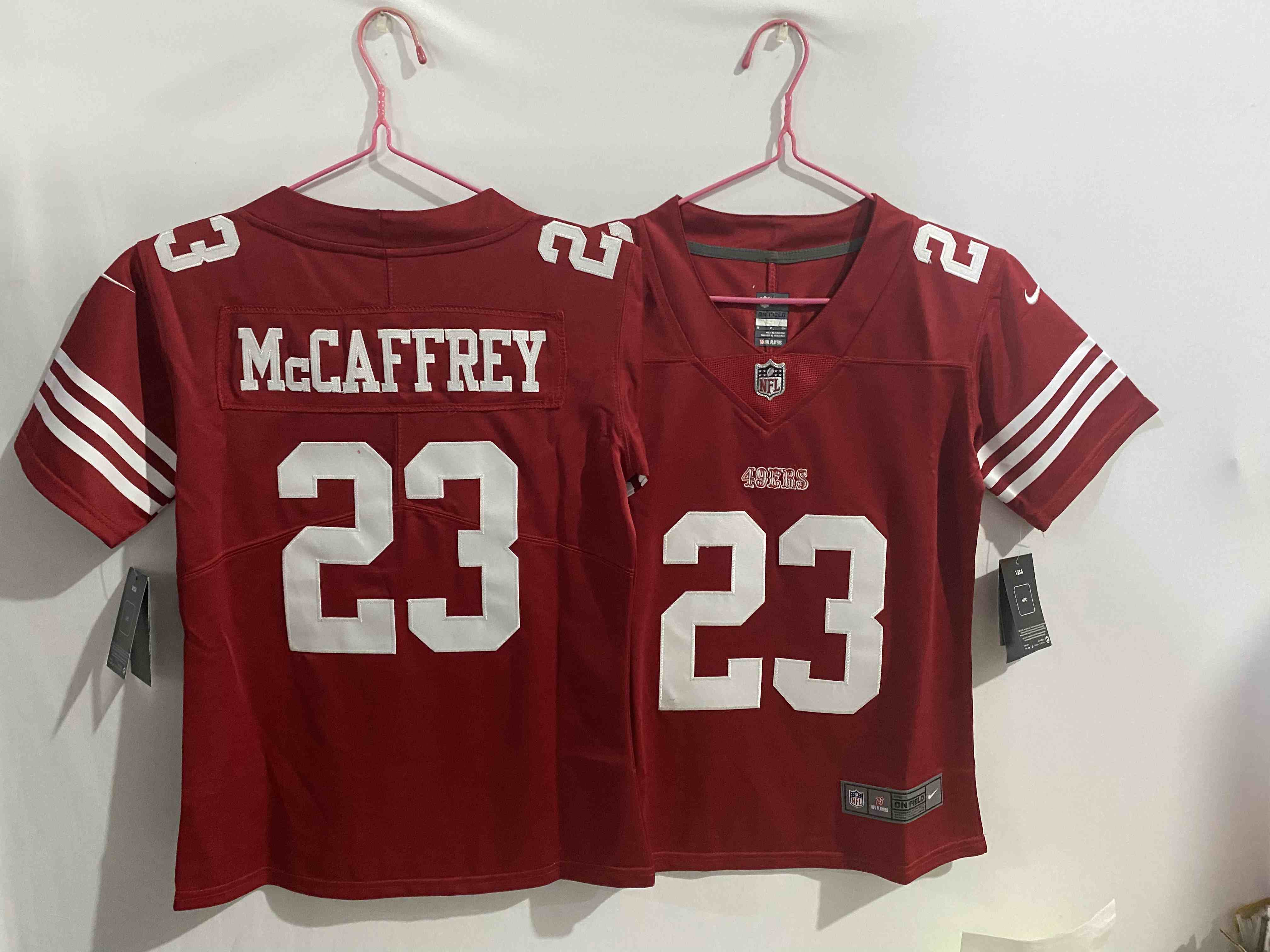 Youth San Francisco 49ers #23 Christian McCaffrey Red Limited Jersey