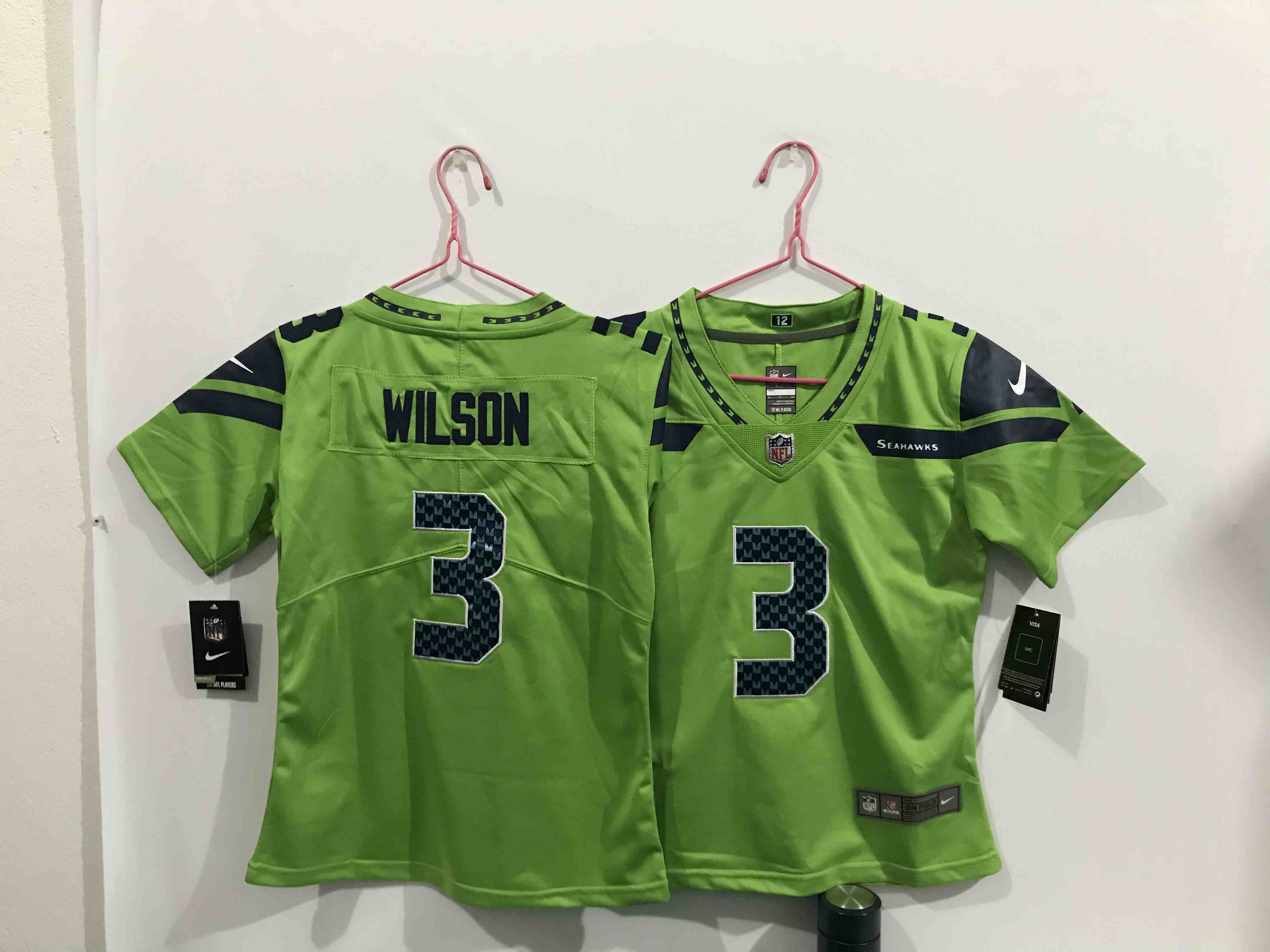 Youth Seattle Seahawks #3 Russell Wilson Green Vapor Untouchable Limited Stitched NFL Jersey