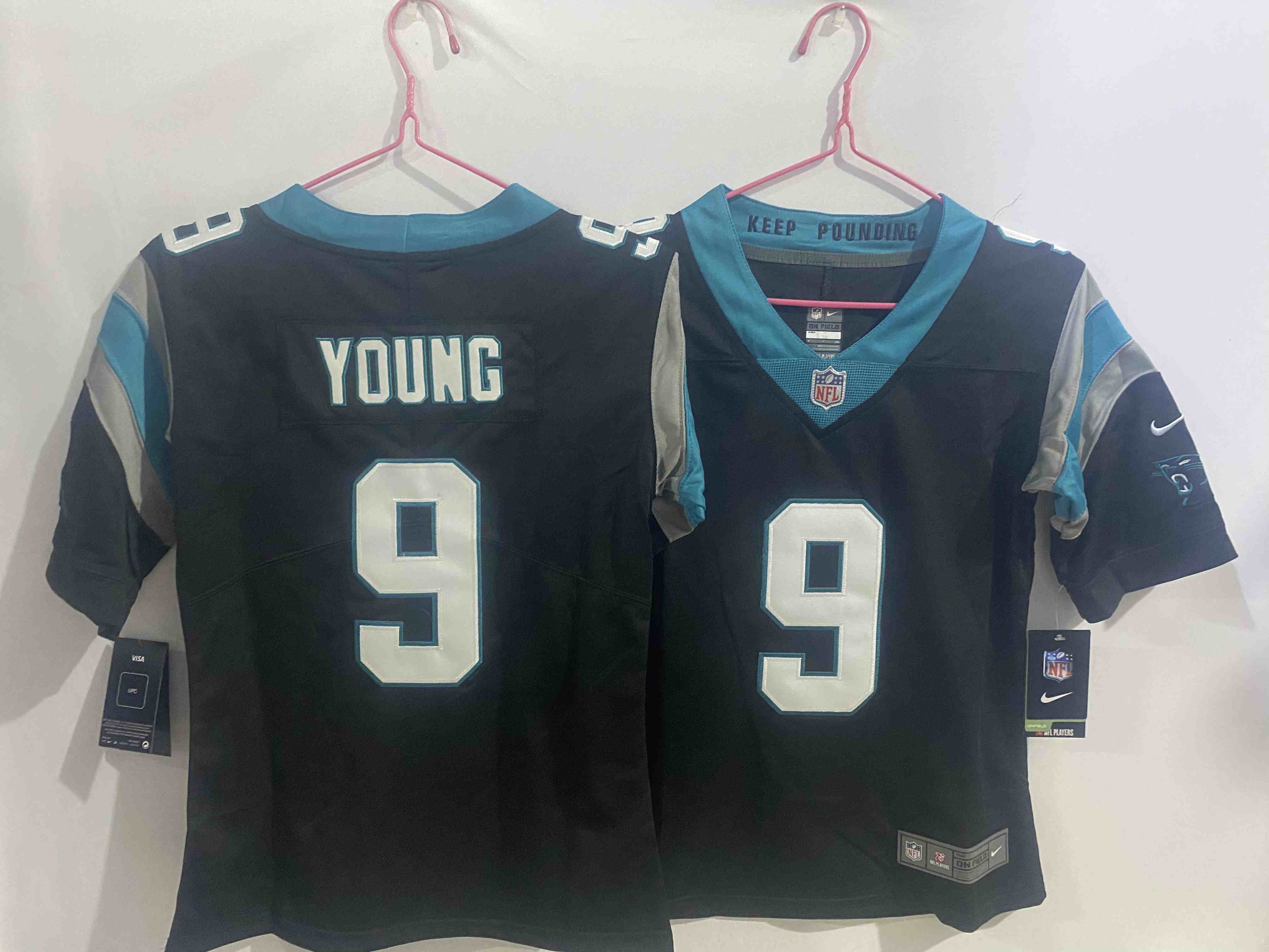 Women's Carolina Panthers #9 Bryce Young Black Limited Jersey