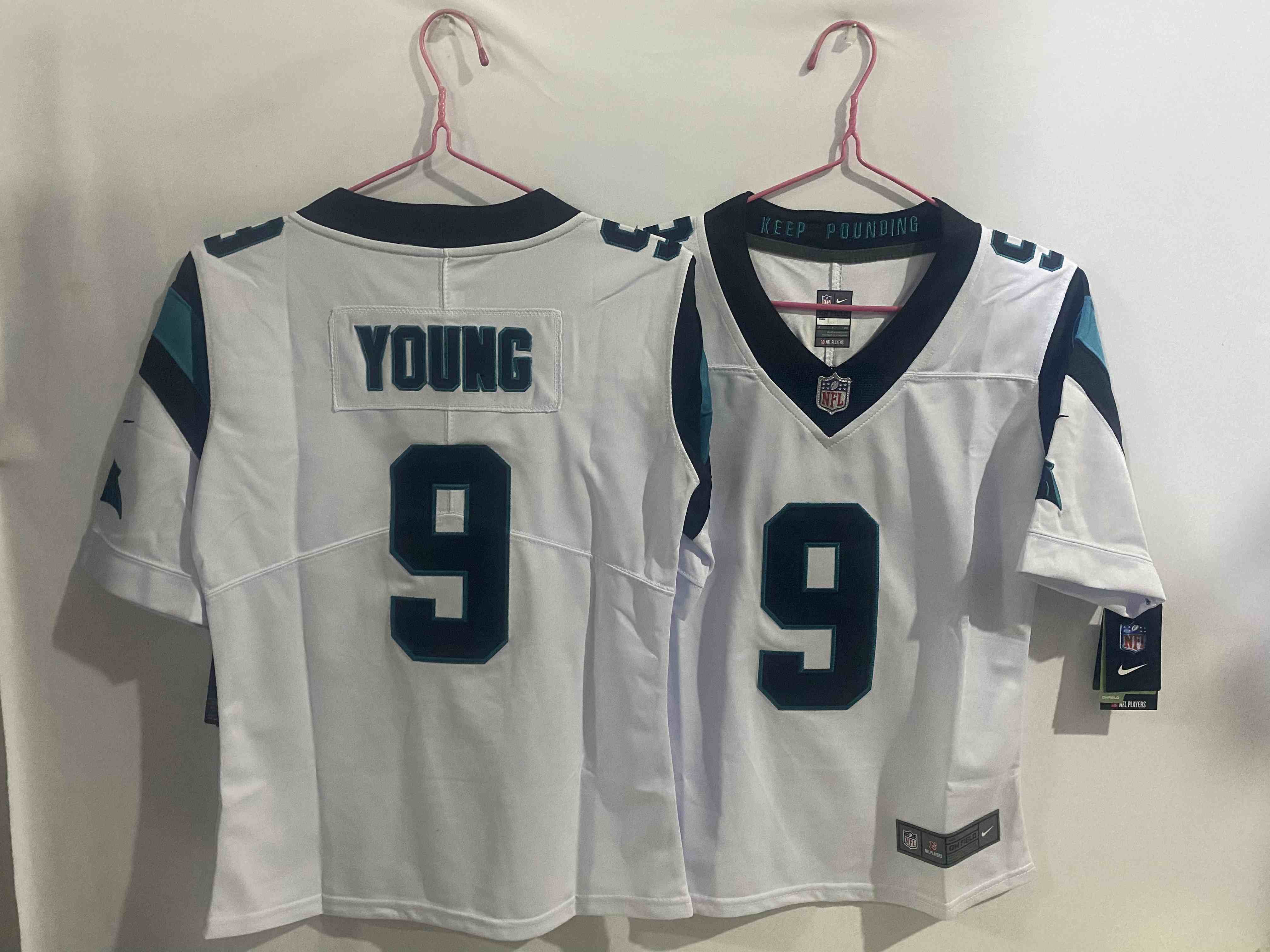 Youth Carolina Panthers #9 Bryce Young White Limited Jersey