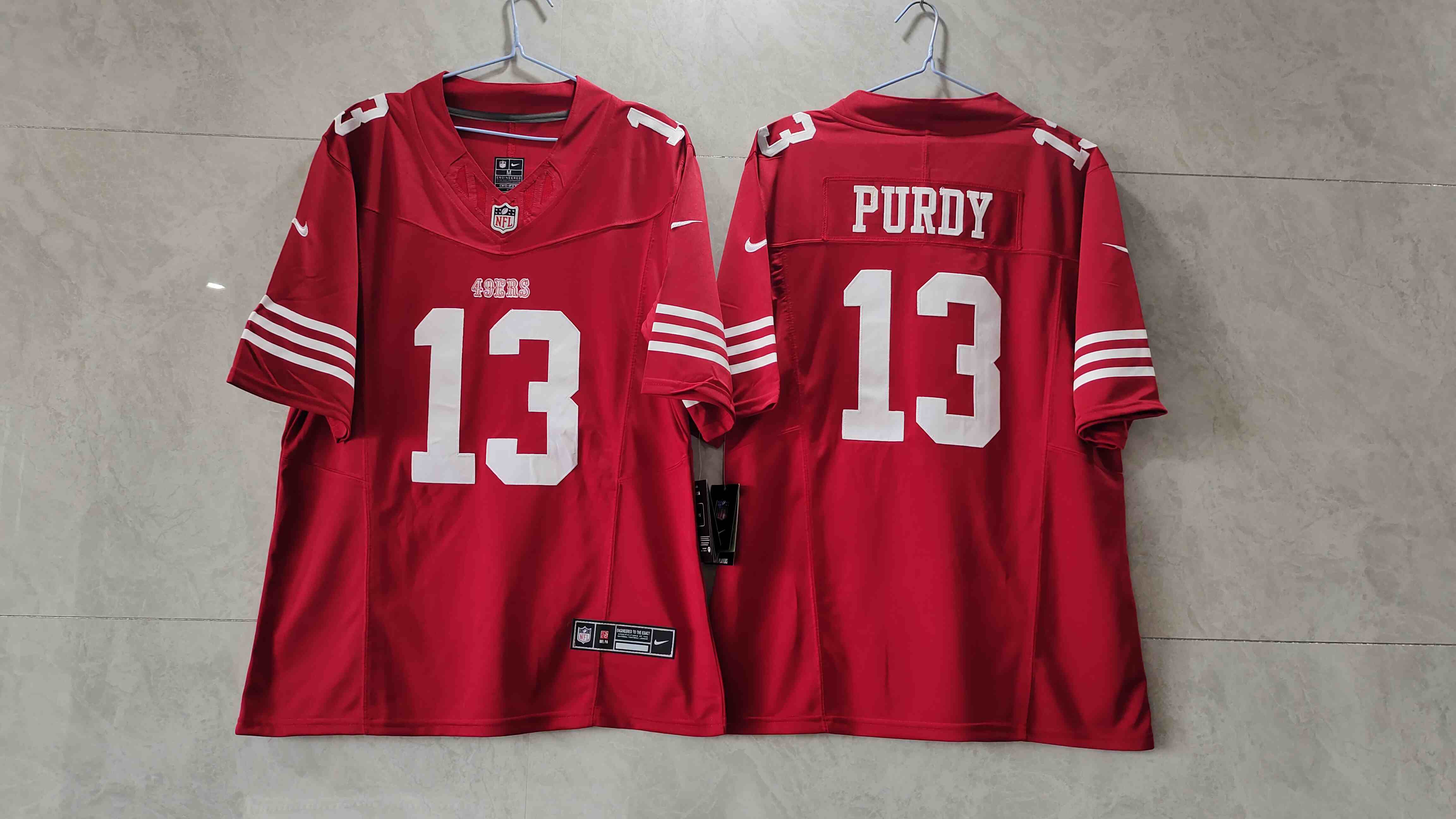 Men's San Francisco 49ers #13 Brock Purdy Red 2023 F.U.S.E. Vapor Untouchable Limited Stitched Football Jersey