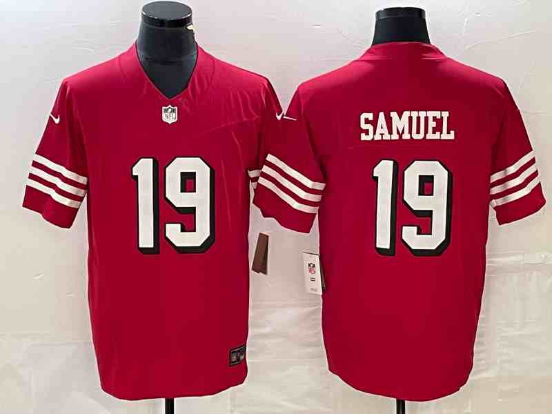 Men's San Francisco 49ers #19 Deebo Samuel Red 2023 F.U.S.E. Vapor Untouchable Limited Stitched Football Jersey 2