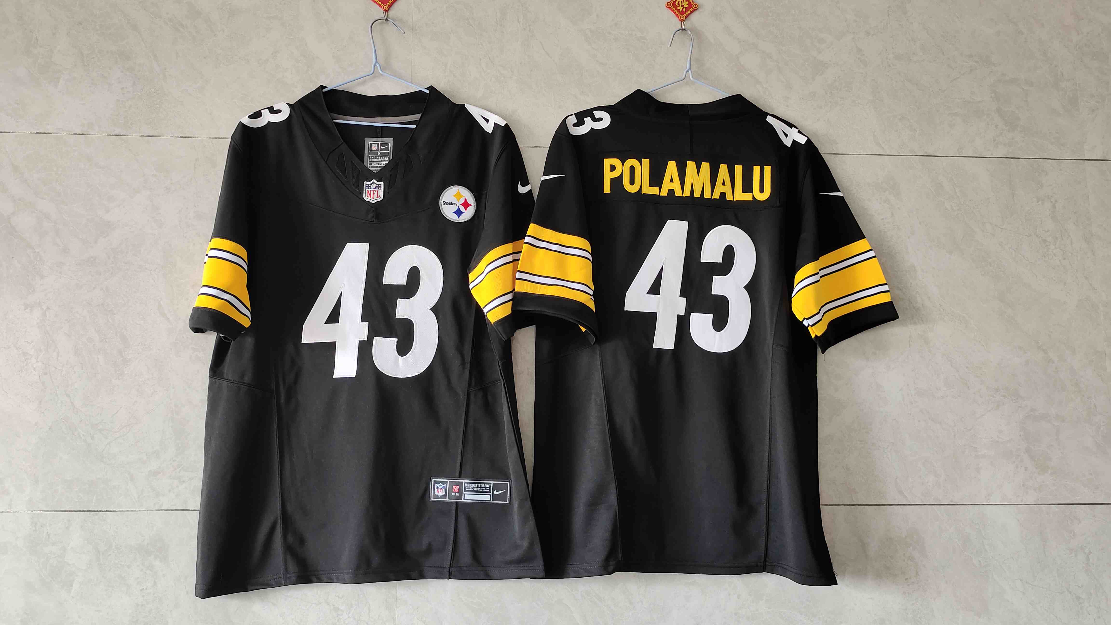 Men's Pittsburgh Steelers #43 Troy Polamalu Black 2023 F.U.S.E. Vapor Untouchable Limited Jersey