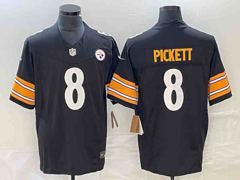 Men's Pittsburgh Steelers #8 Kenny Picket Black 2023 F.U.S.E. Vapor Untouchable Limited Stitched Jersey