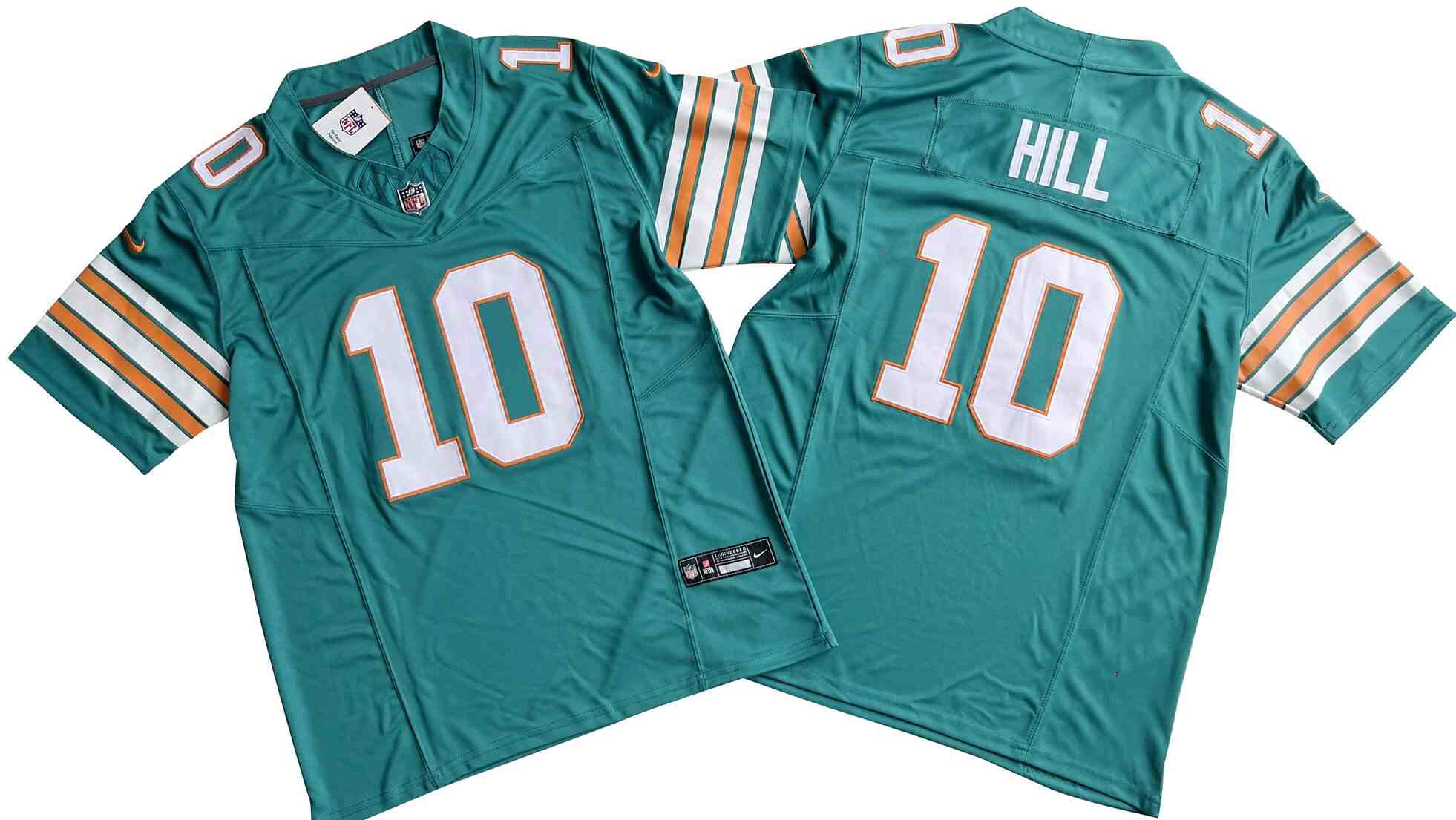 Men's Miami Dolphins #10 Tyreek Hill  Aqua   F.U.S.E. Throwback Vapor Untouchable Limited Stitched Jersey