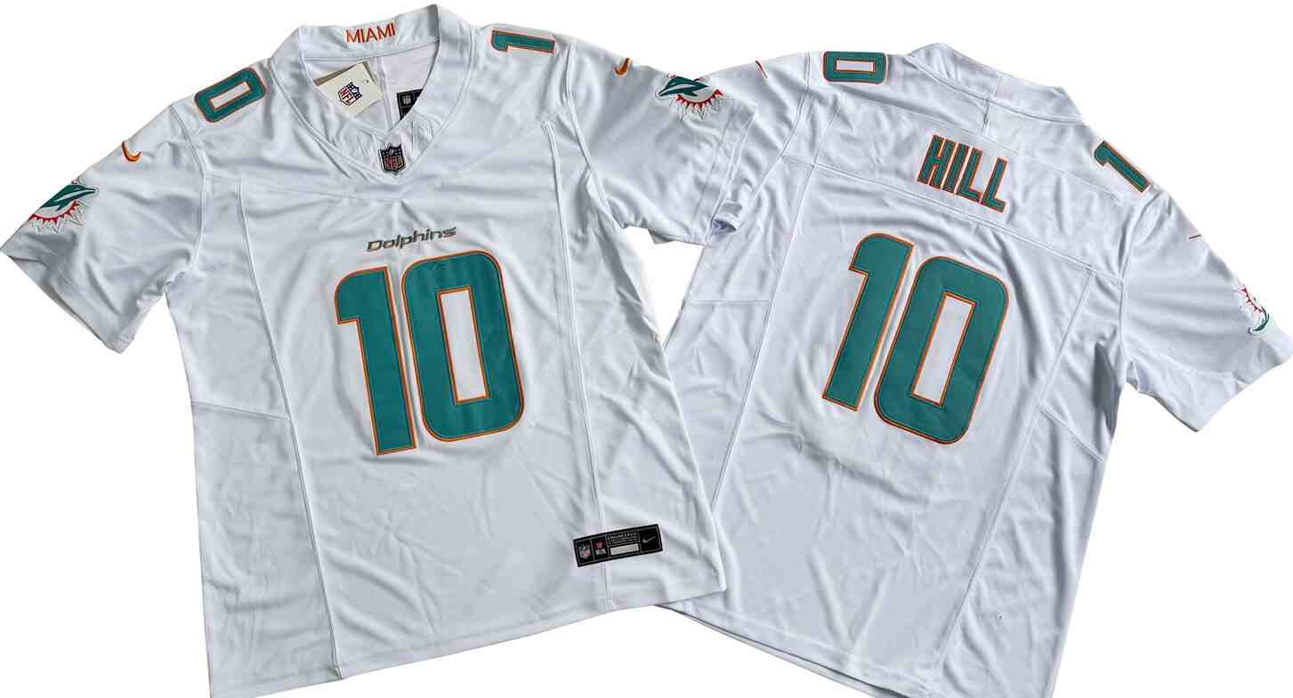 Men's Miami Dolphins #10 Tyreek Hill White  F.U.S.E. Vapor Untouchable Limited Stitched Jersey