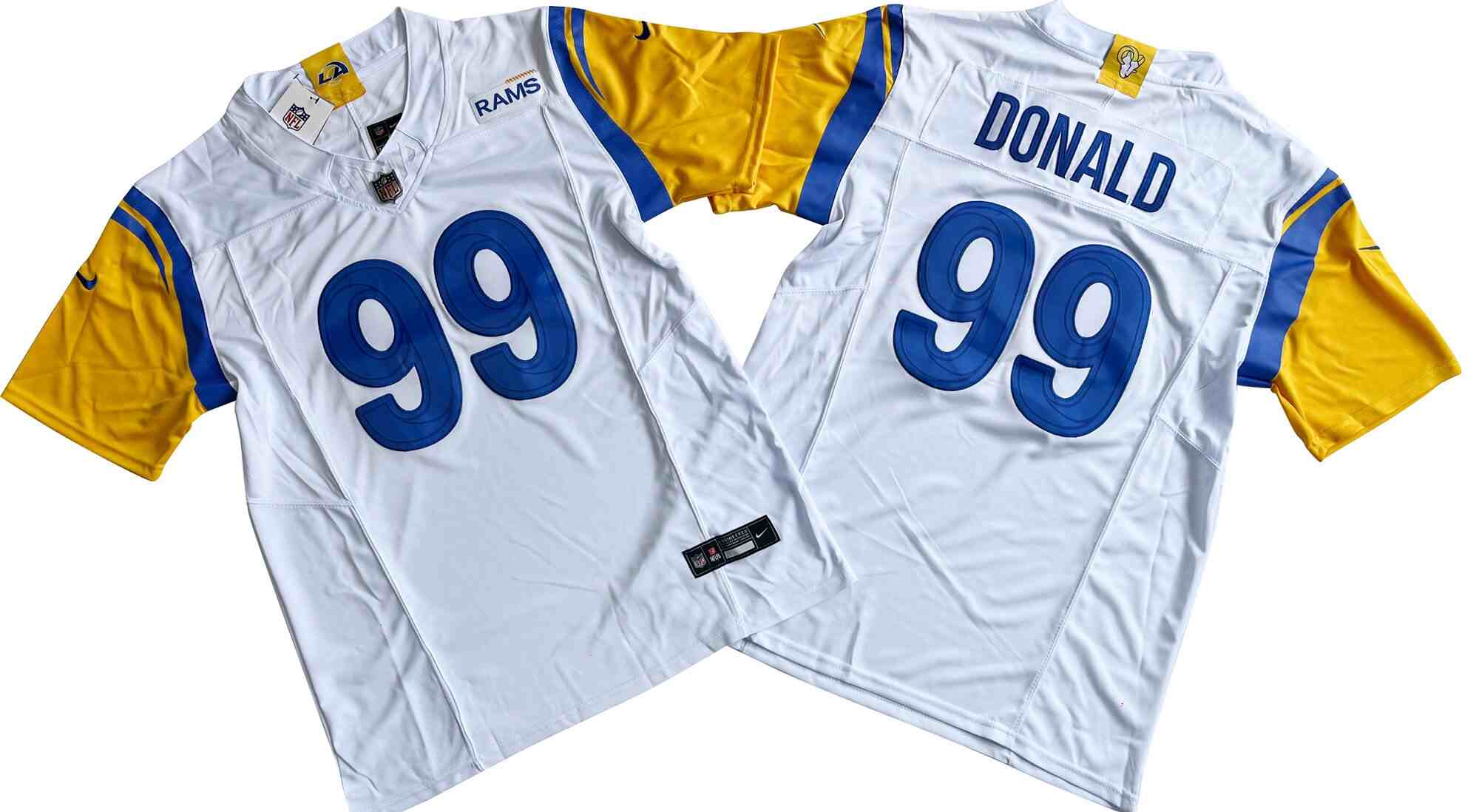 Men's Los Angeles Rams #99 Aaron Donald White F.U.S.E. Vapor Untouchable Football Stitched Jersey