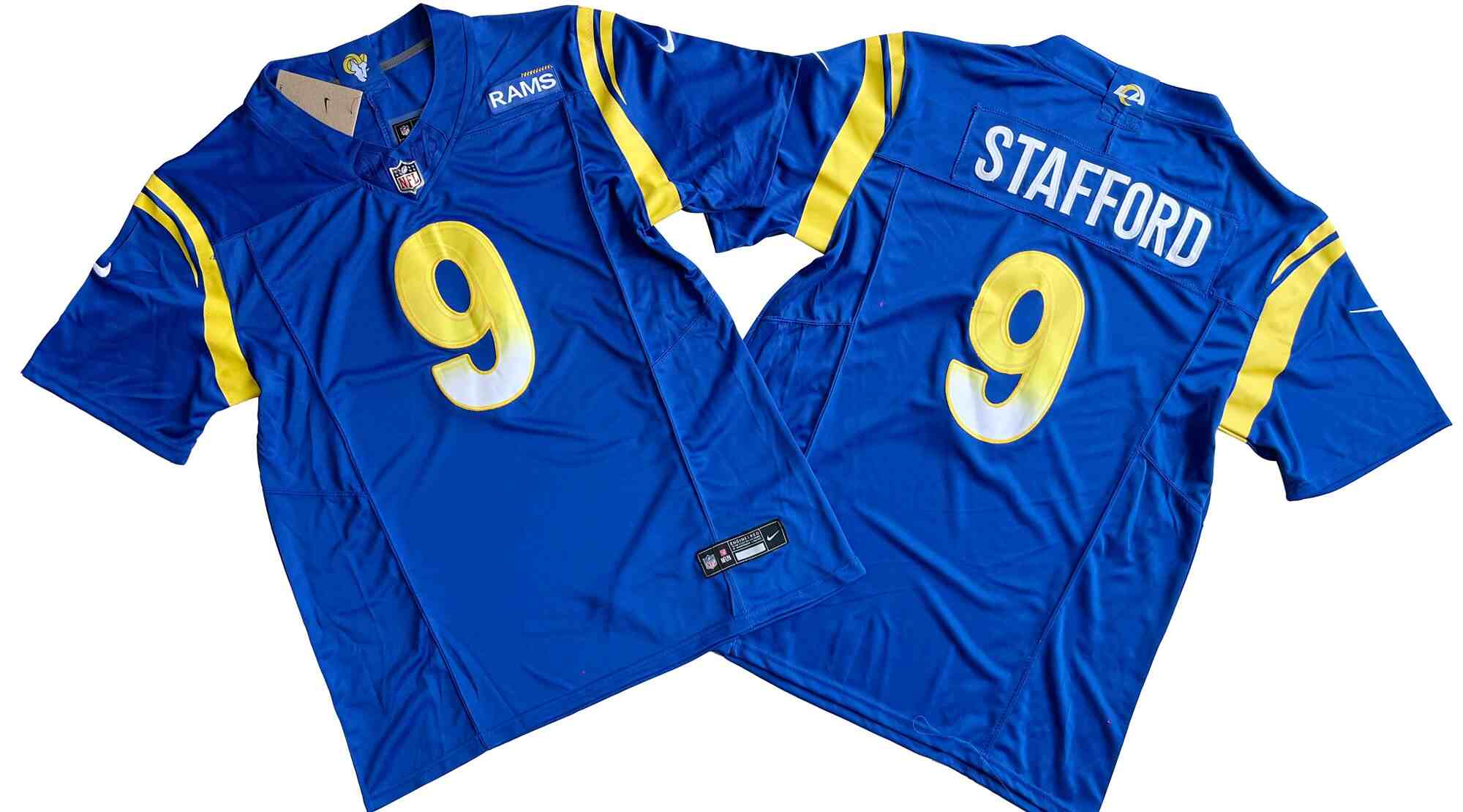 Men's Los Angeles Rams #9 Matthew Stafford Blue F.U.S.E. Vapor Untouchable Football Stitched Jersey