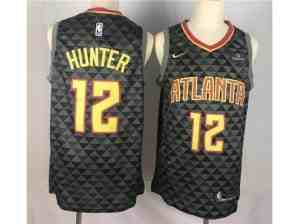 Atlanta Hawks #12 De'Andre Hunter Black Swingman Jersey