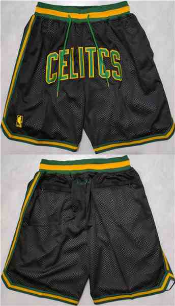 Men's Boston Celtics Black Shorts