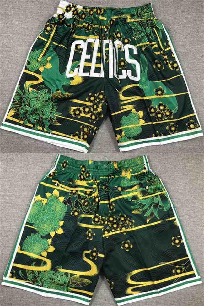 Men's Boston Celtics GreenBlack Shorts