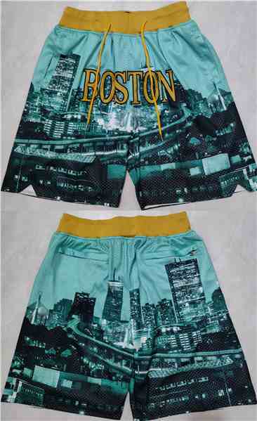 Men's Boston Celtics AquaBlack Shorts