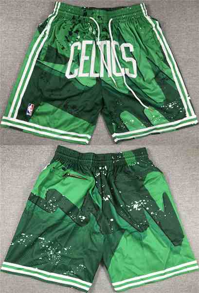 Men's Boston Celtics Green Shorts