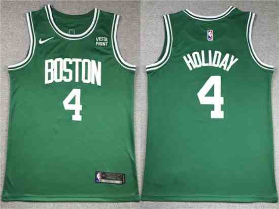 Men's Boston Celtics #4 Jrue Holiday Green 2023 Association Edition Stitched Basketball Jersey