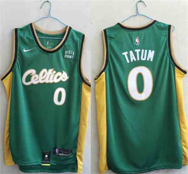 Men's Boston Celtics #0 Jayson Tatum Green Stitched Basketball  Jersey