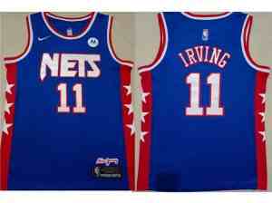 Brooklyn Nets #11 Kyrie Irving Blue Classic Edition Swingman Jersey