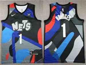Men's Brooklyn Nets #1 Mikal Bridges Black 202324 City Edition Stitched Basketball Jersey