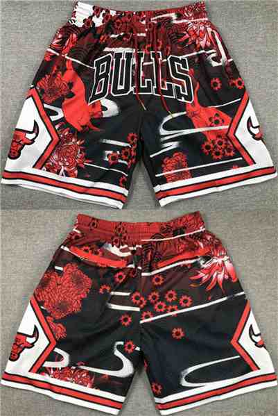 Men's Chicago Bulls RedBlack Shorts (Run Small) 00